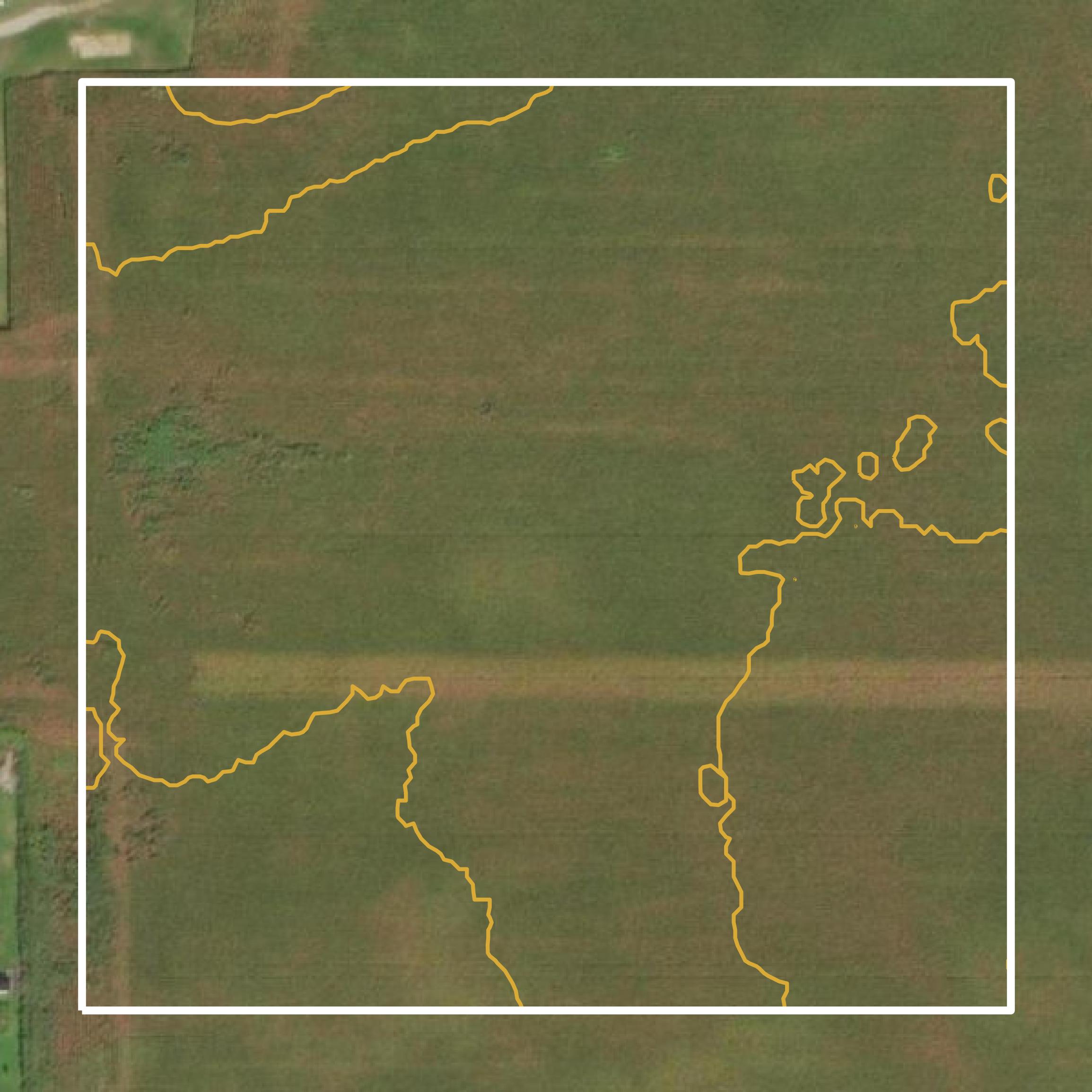 This image shows a contour map in Johnson County created using GIS data in Equator.