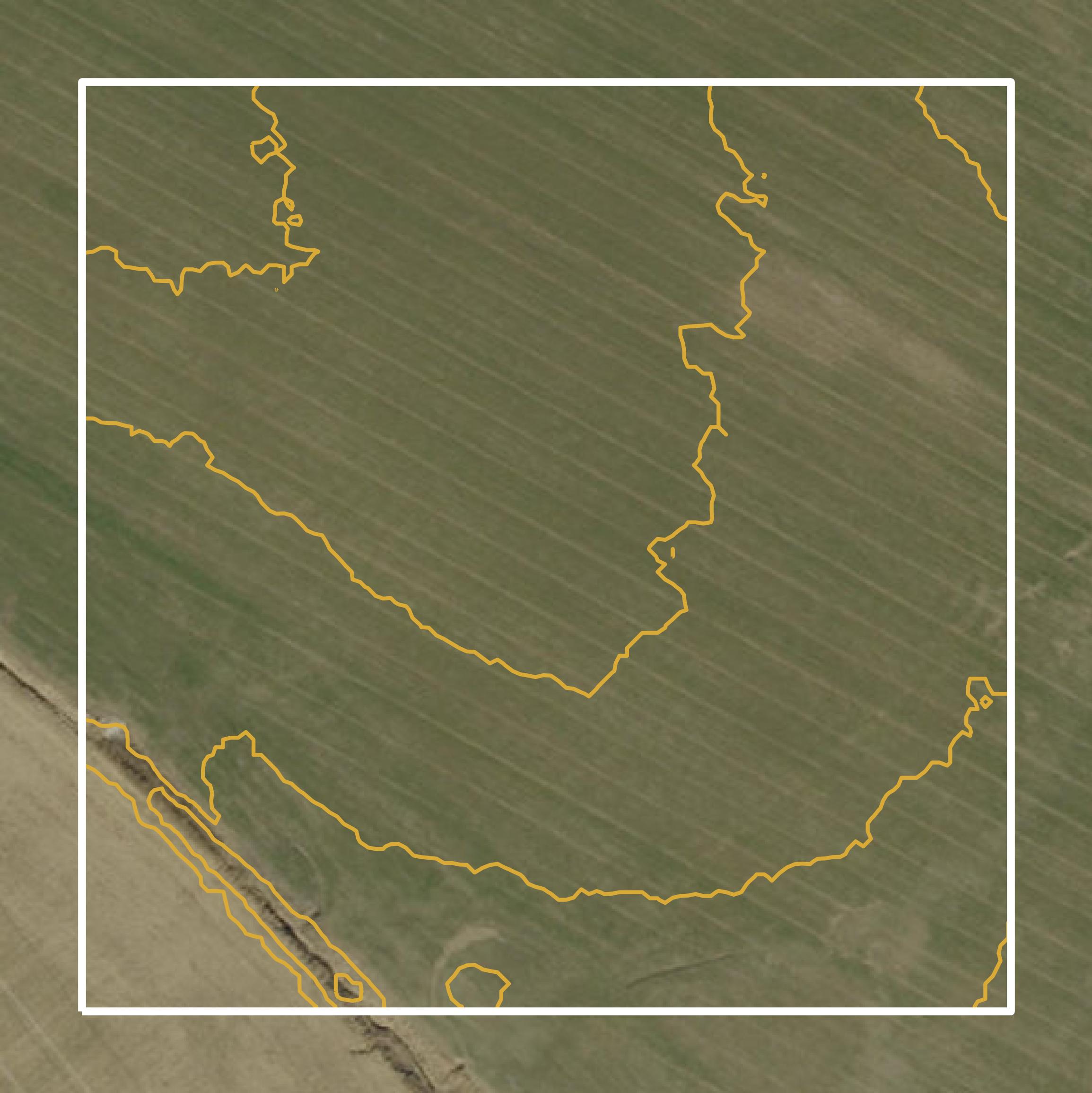 This image shows a contour map in Knox County created using GIS data in Equator.