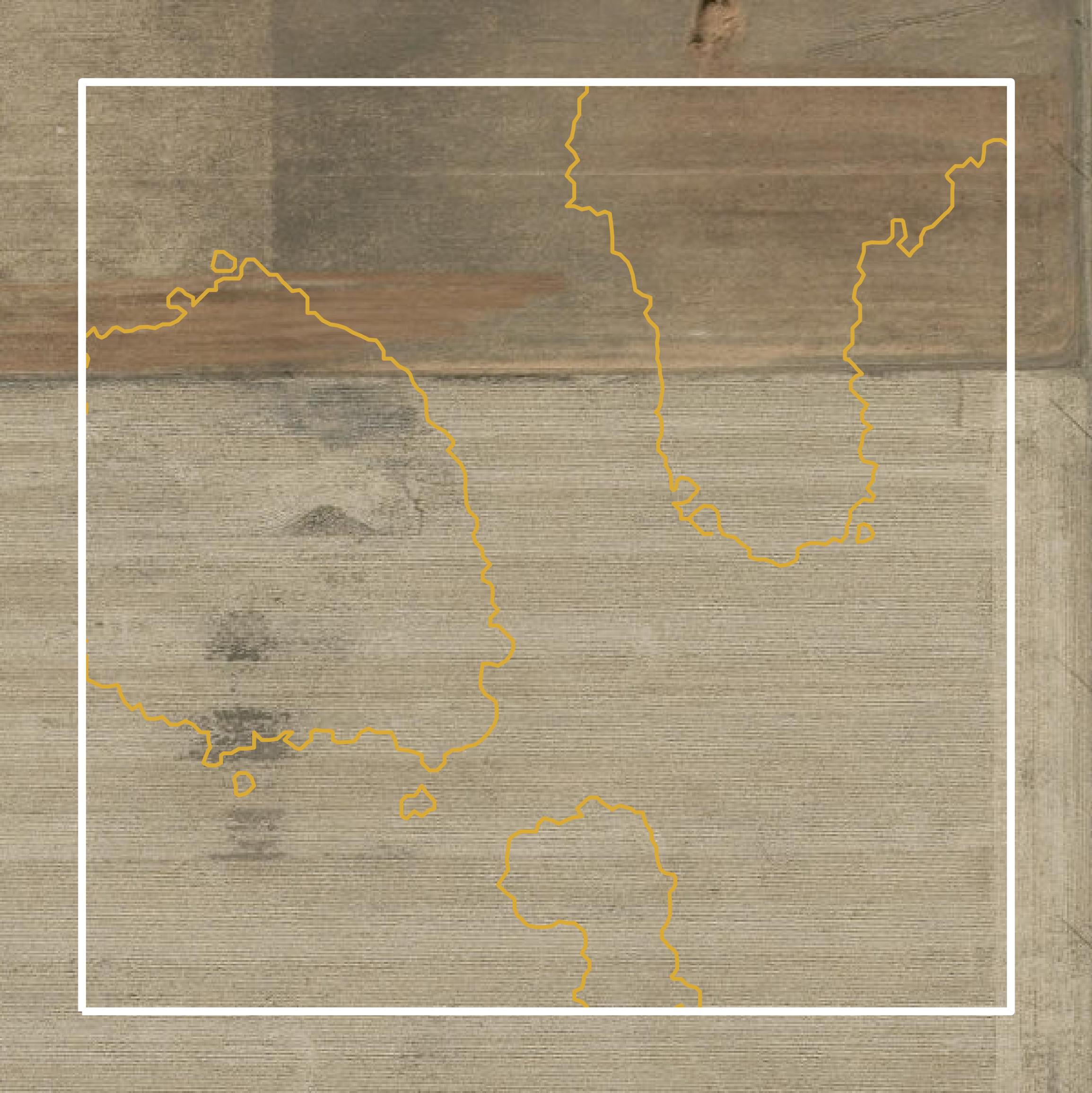 This image shows a contour map in Kosciusko County created using GIS data in Equator.