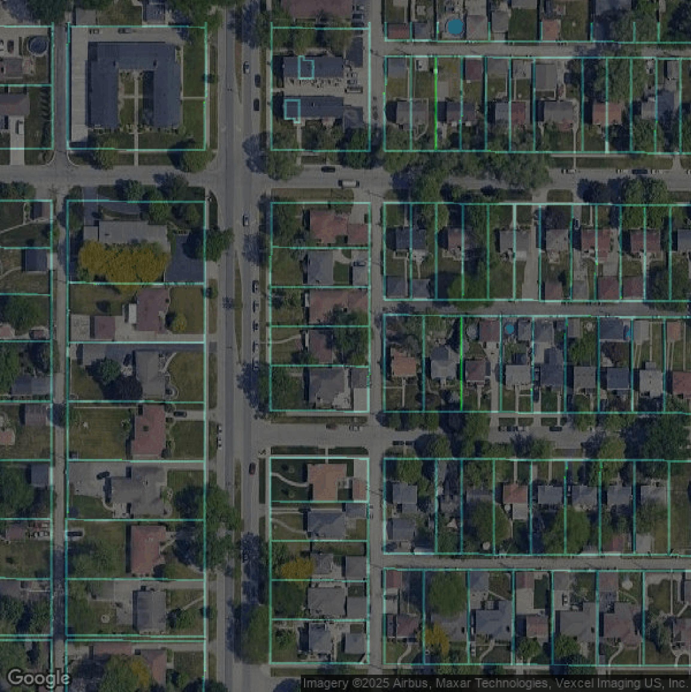 This image shows parcel data in Lake County created using GIS data in Equator.