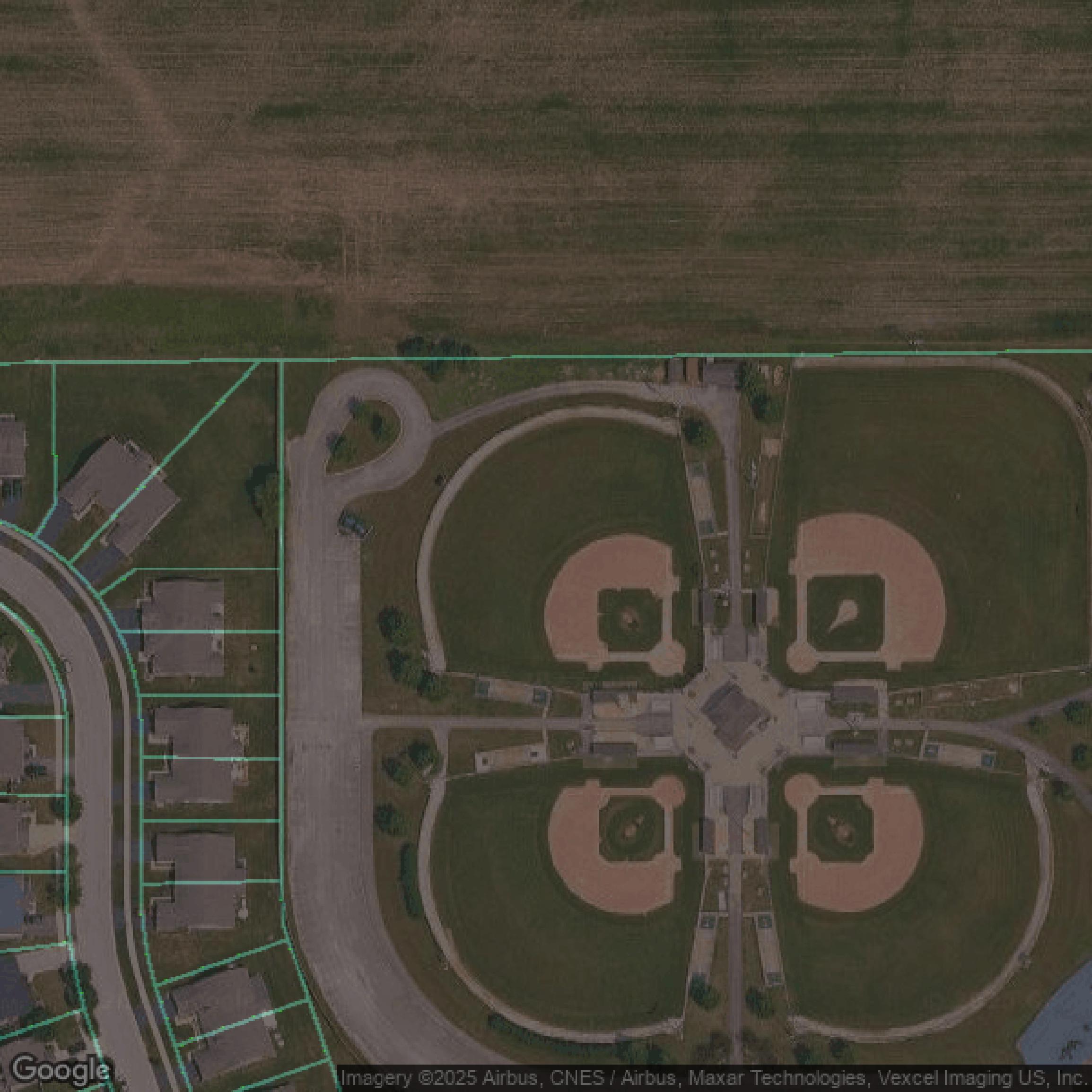 This image shows parcel data in Lake County created using GIS data in Equator.