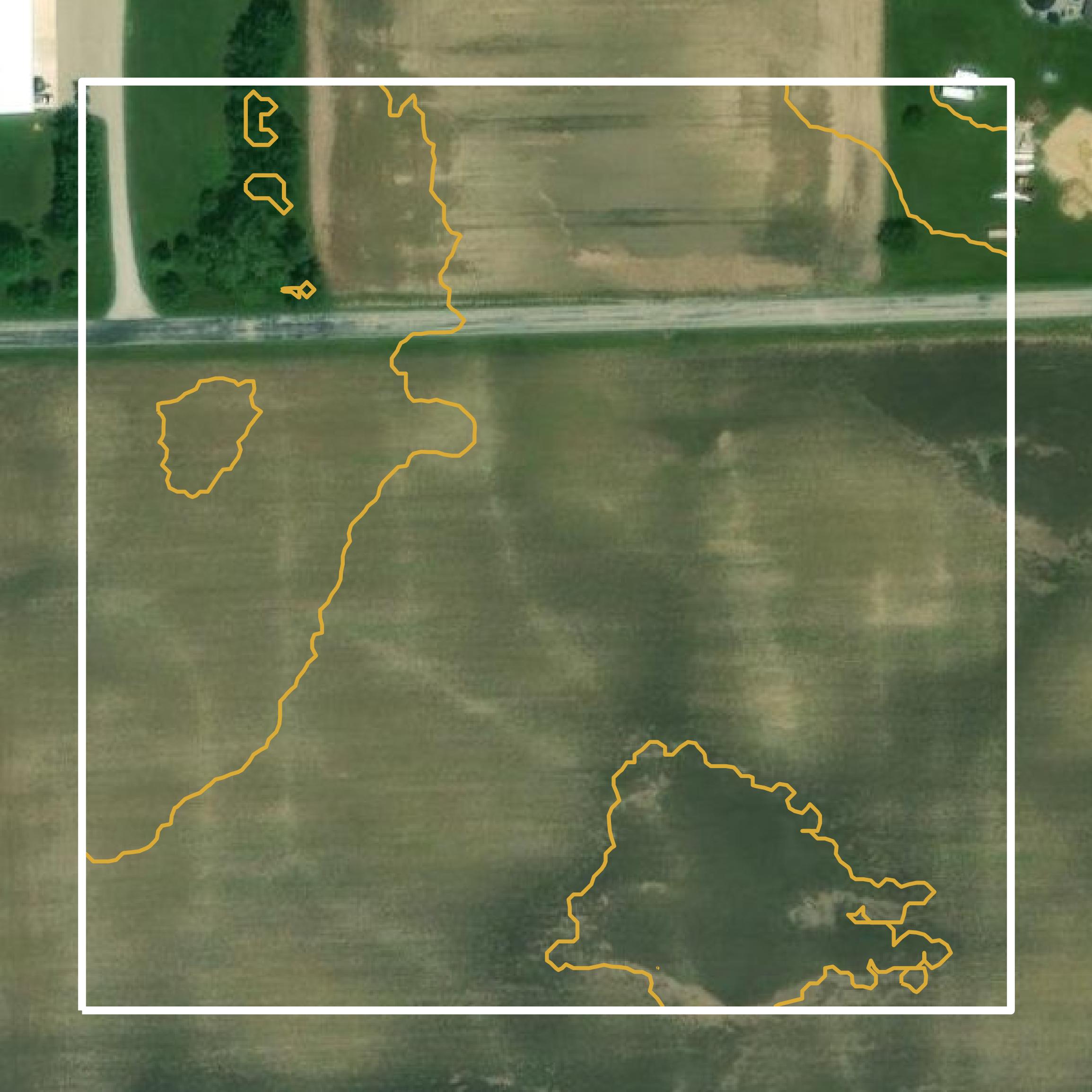 This image shows parcel and building data in Lawrence County created using GIS data in Equator.
