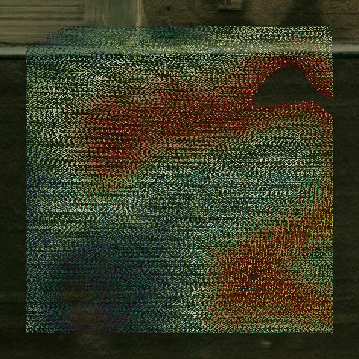 This image shows a LiDAR point cloud in Lawrence County created using GIS data in Equator.