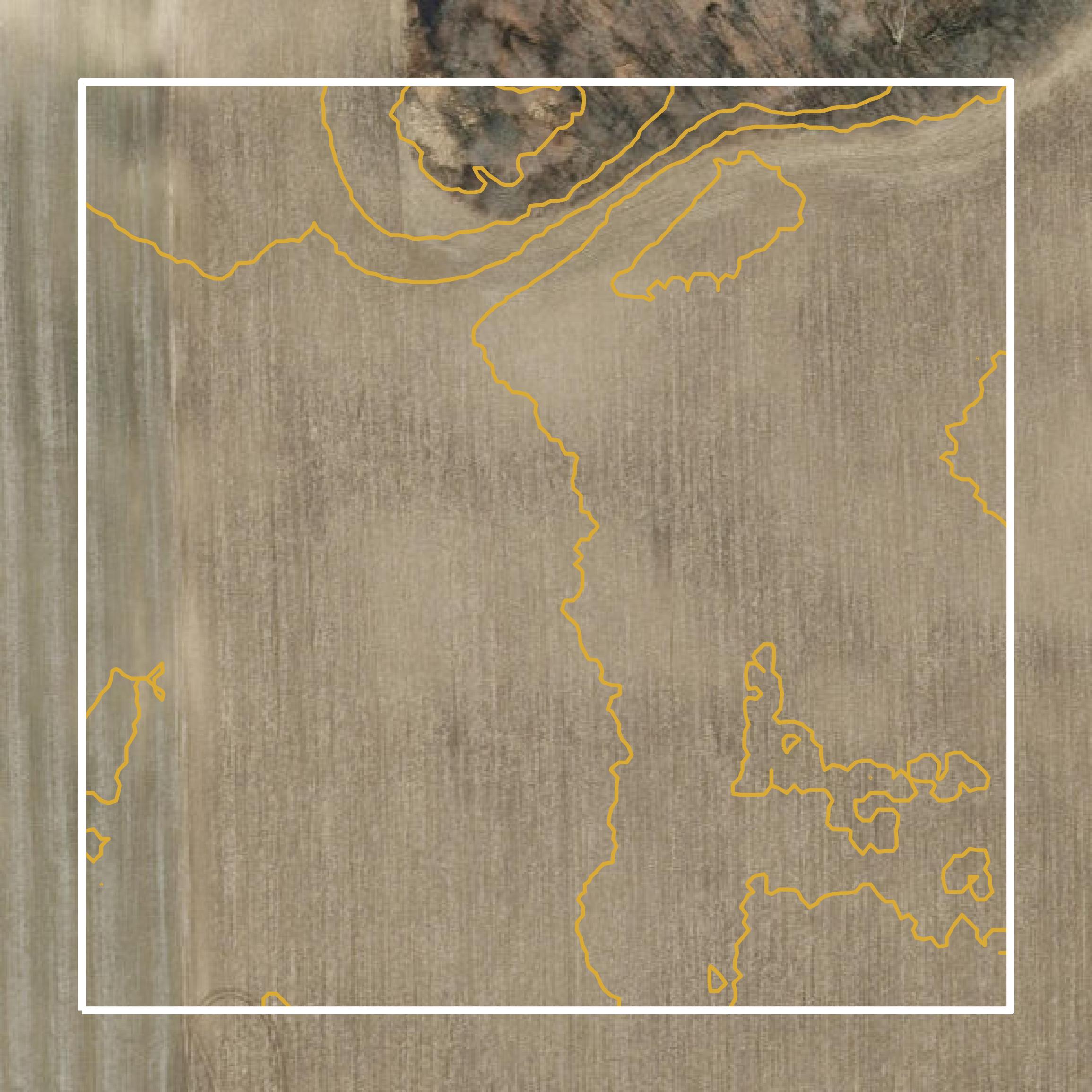 This image shows a contour map in Marshall County created using GIS data in Equator.