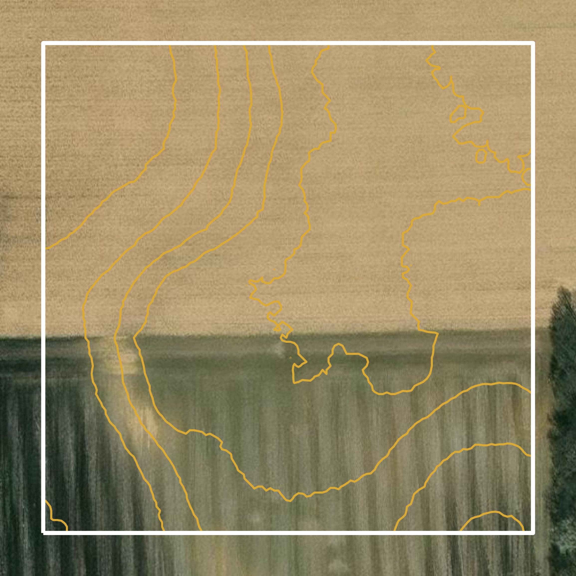 This image shows a contour map in Marshall County created using GIS data in Equator.
