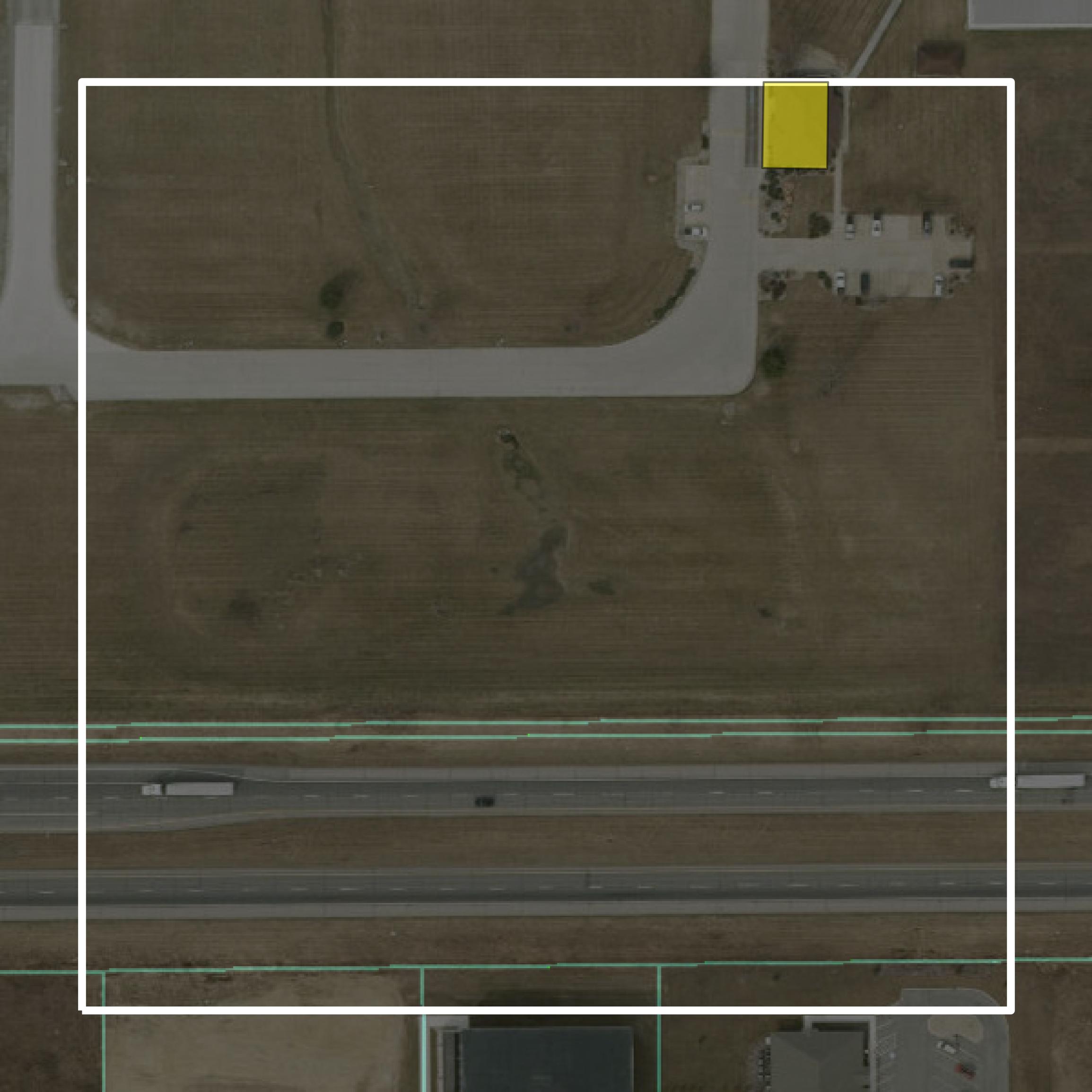 This image shows parcel and building data in Marshall County created using GIS data in Equator.