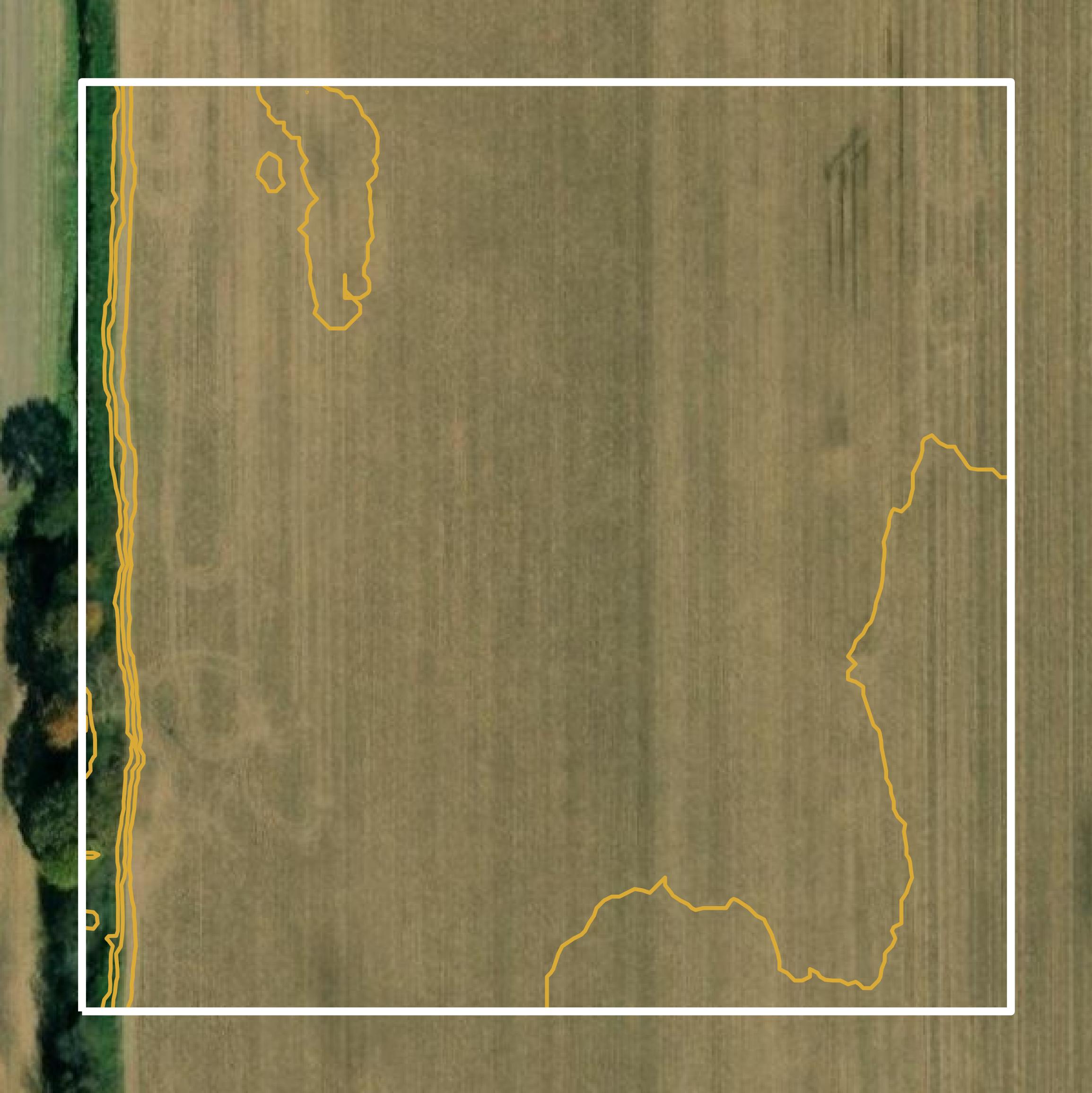 This image shows a contour map in Morgan County created using GIS data in Equator.