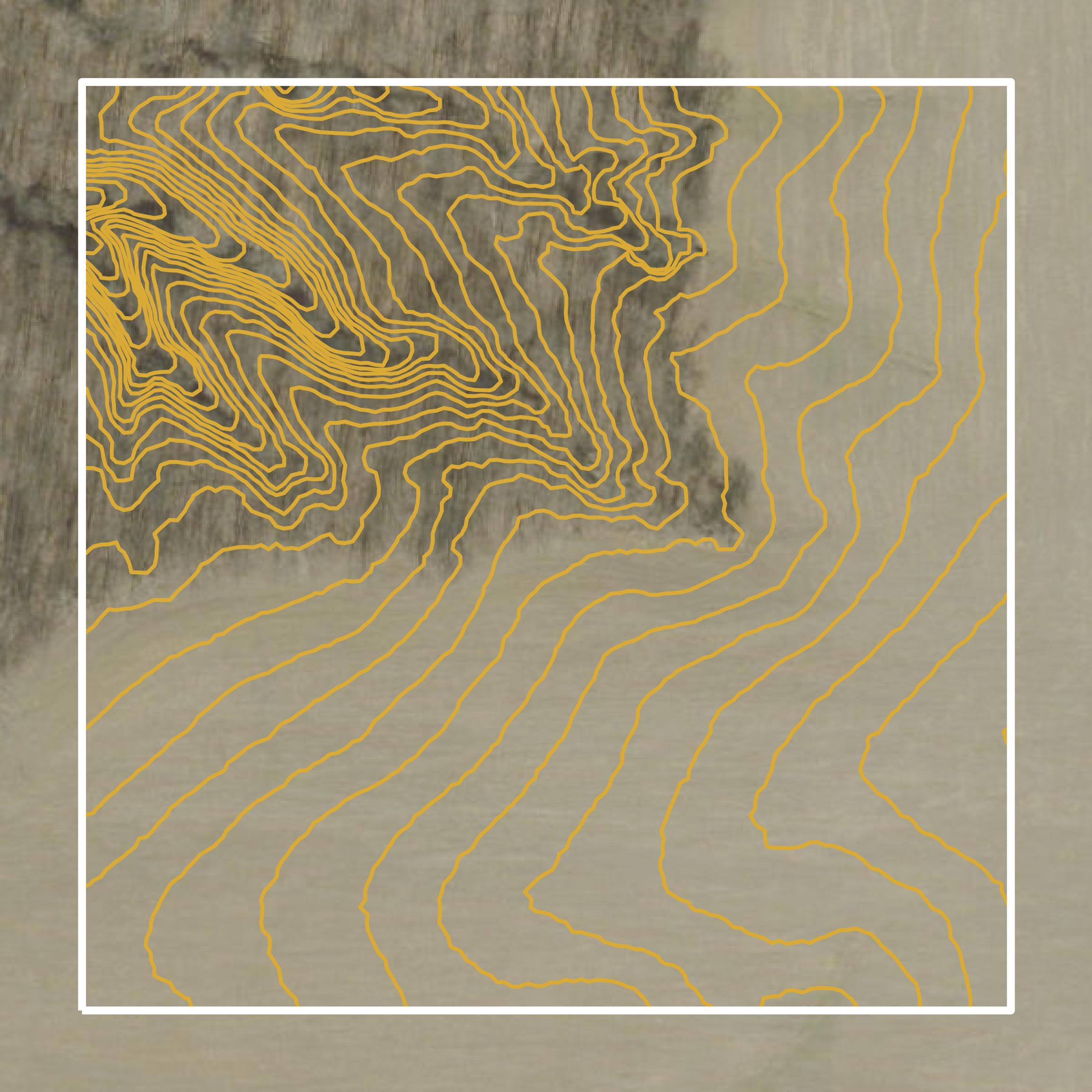 This image shows a contour map in Owen County created using GIS data in Equator.