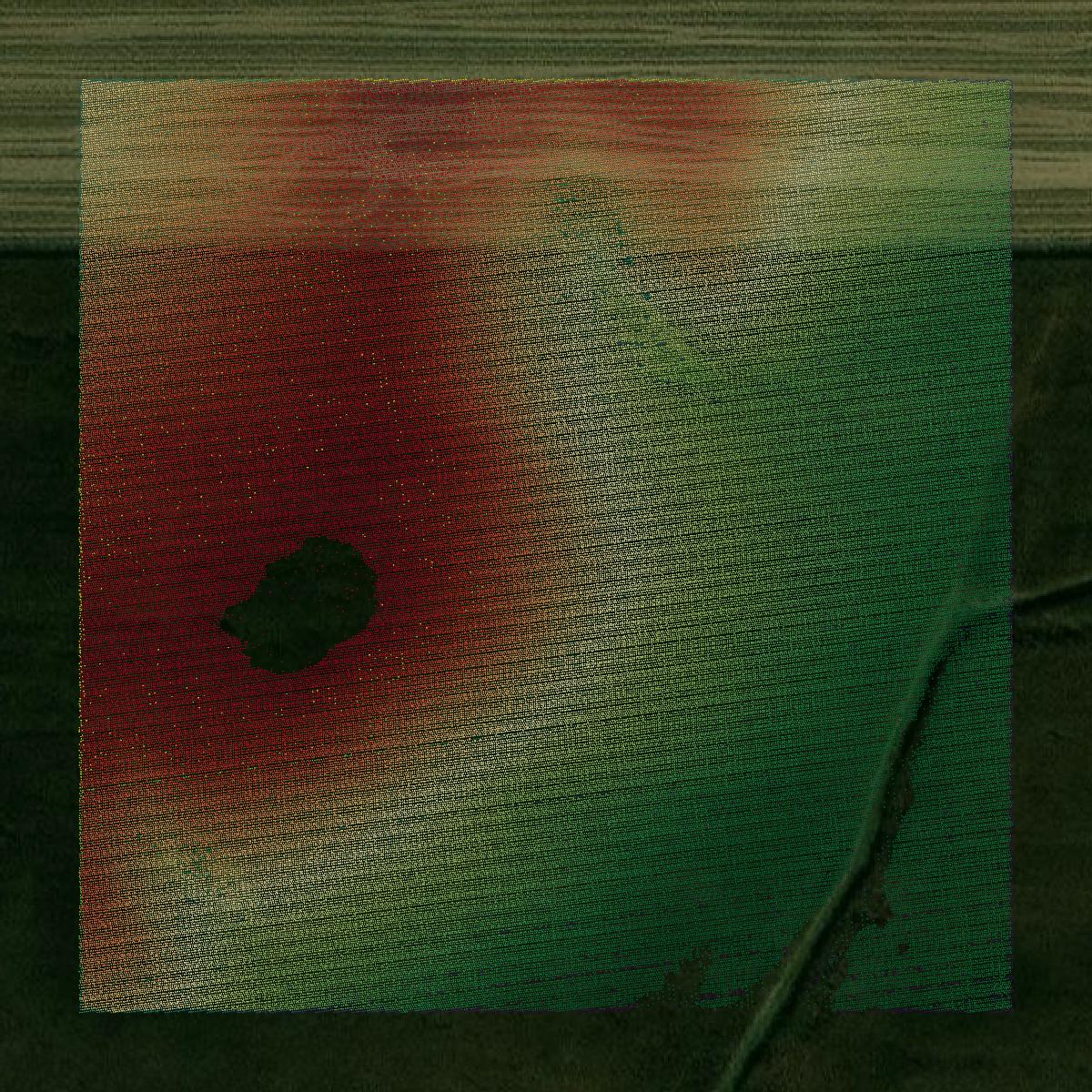 This image shows a LiDAR point cloud in Spencer County created using GIS data in Equator.