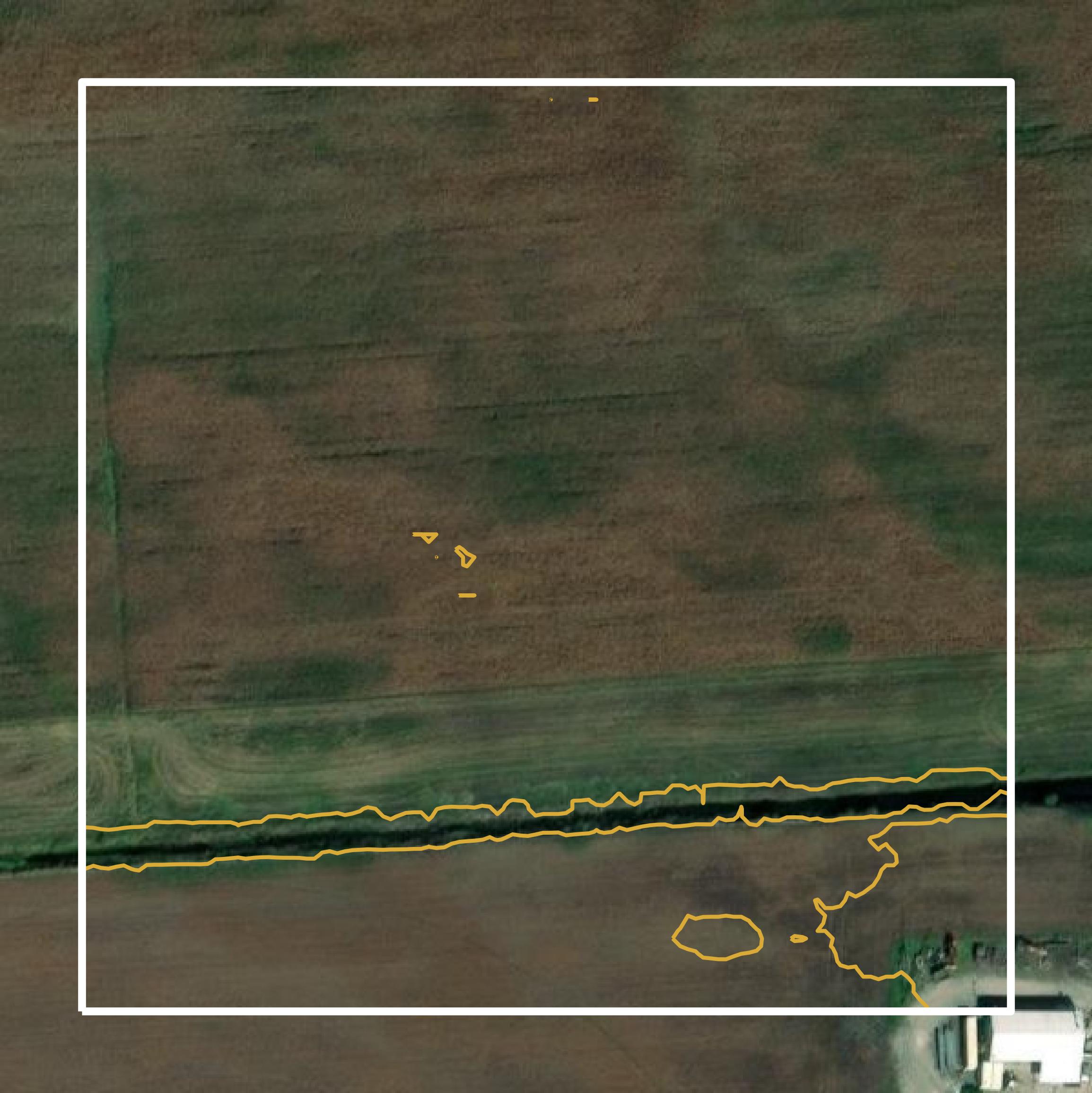 This image shows a contour map in Starke County created using GIS data in Equator.