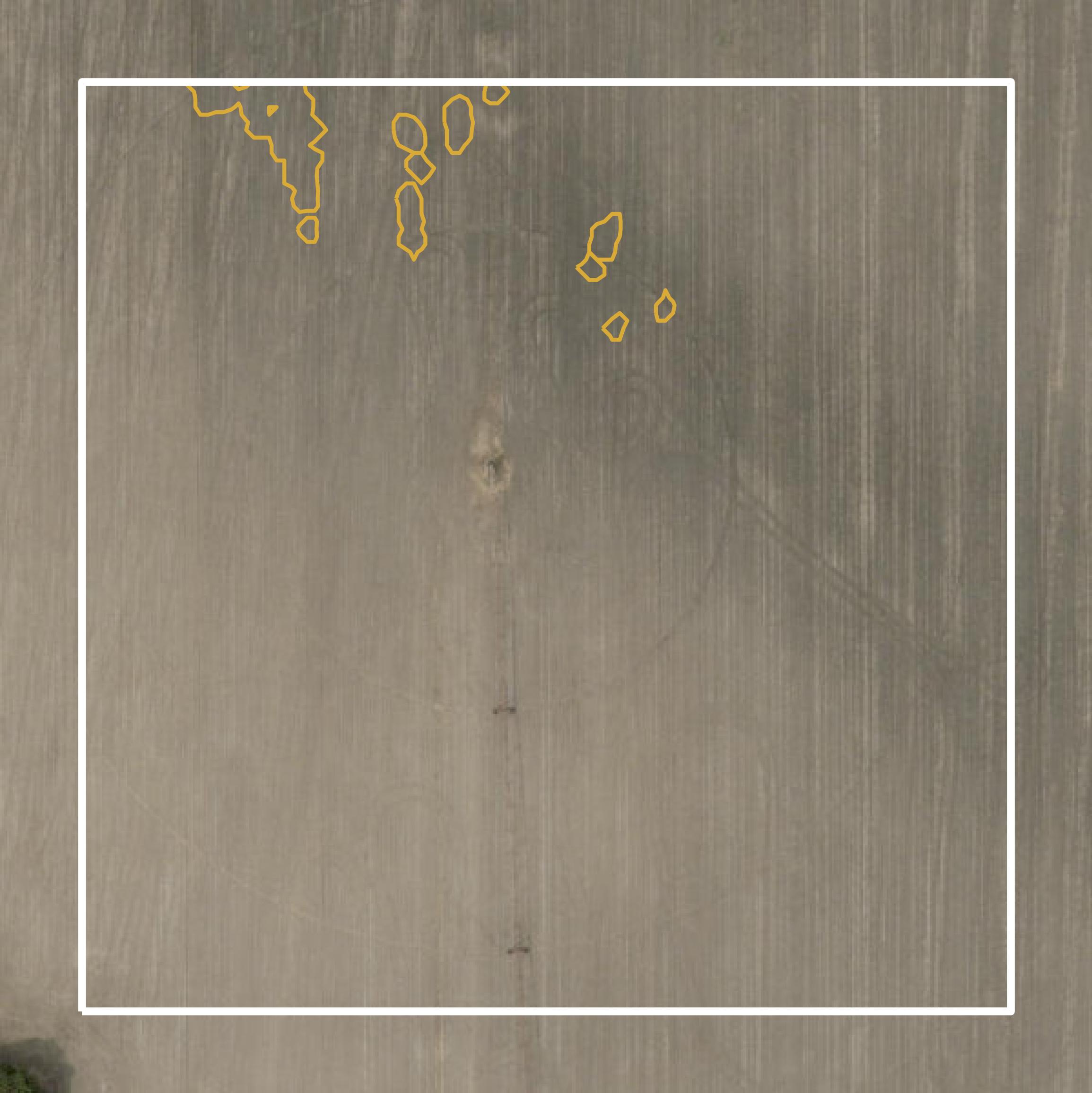 This image shows a contour map in Starke County created using GIS data in Equator.