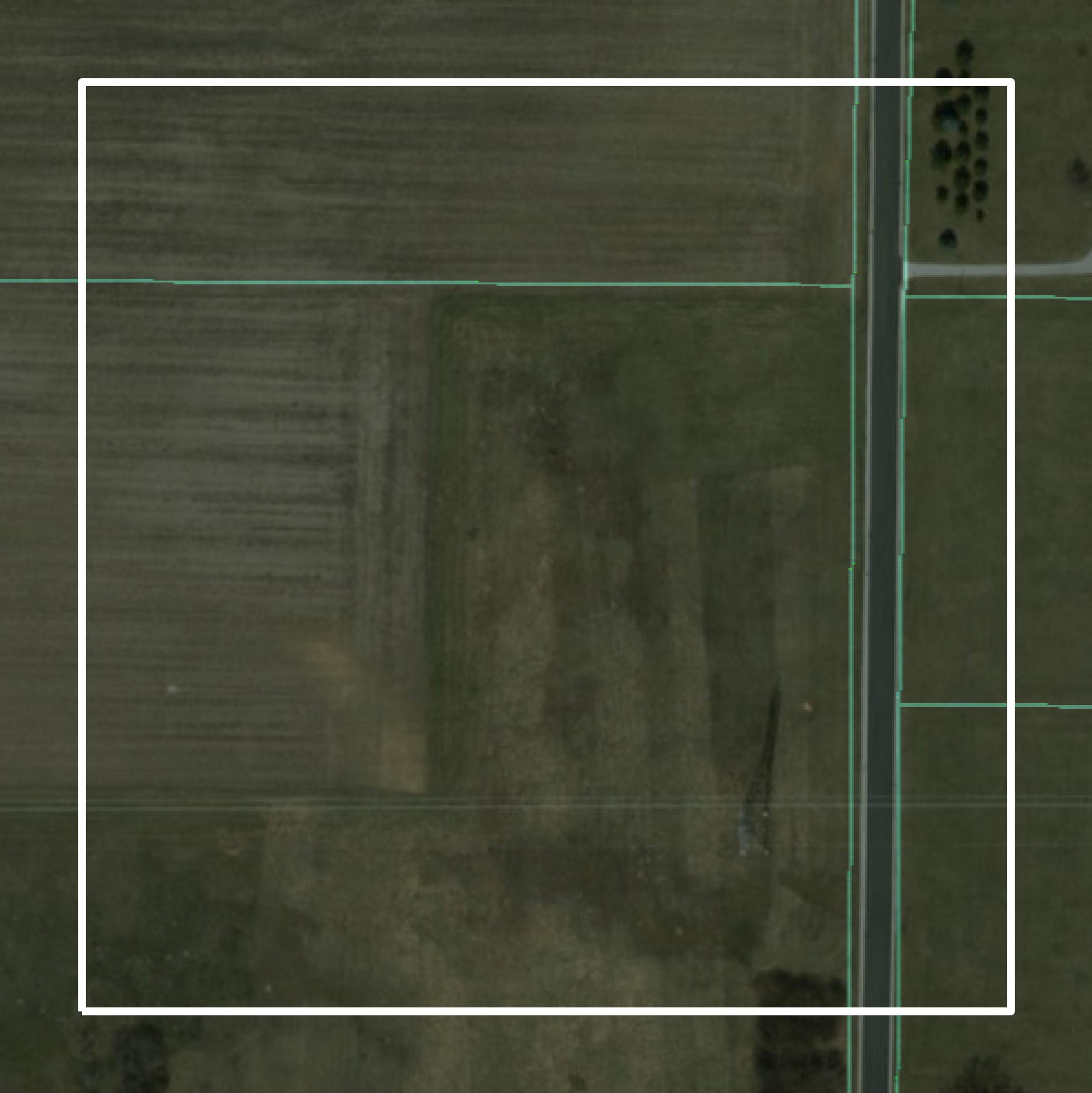 This image shows parcel and building data in Starke County created using GIS data in Equator.
