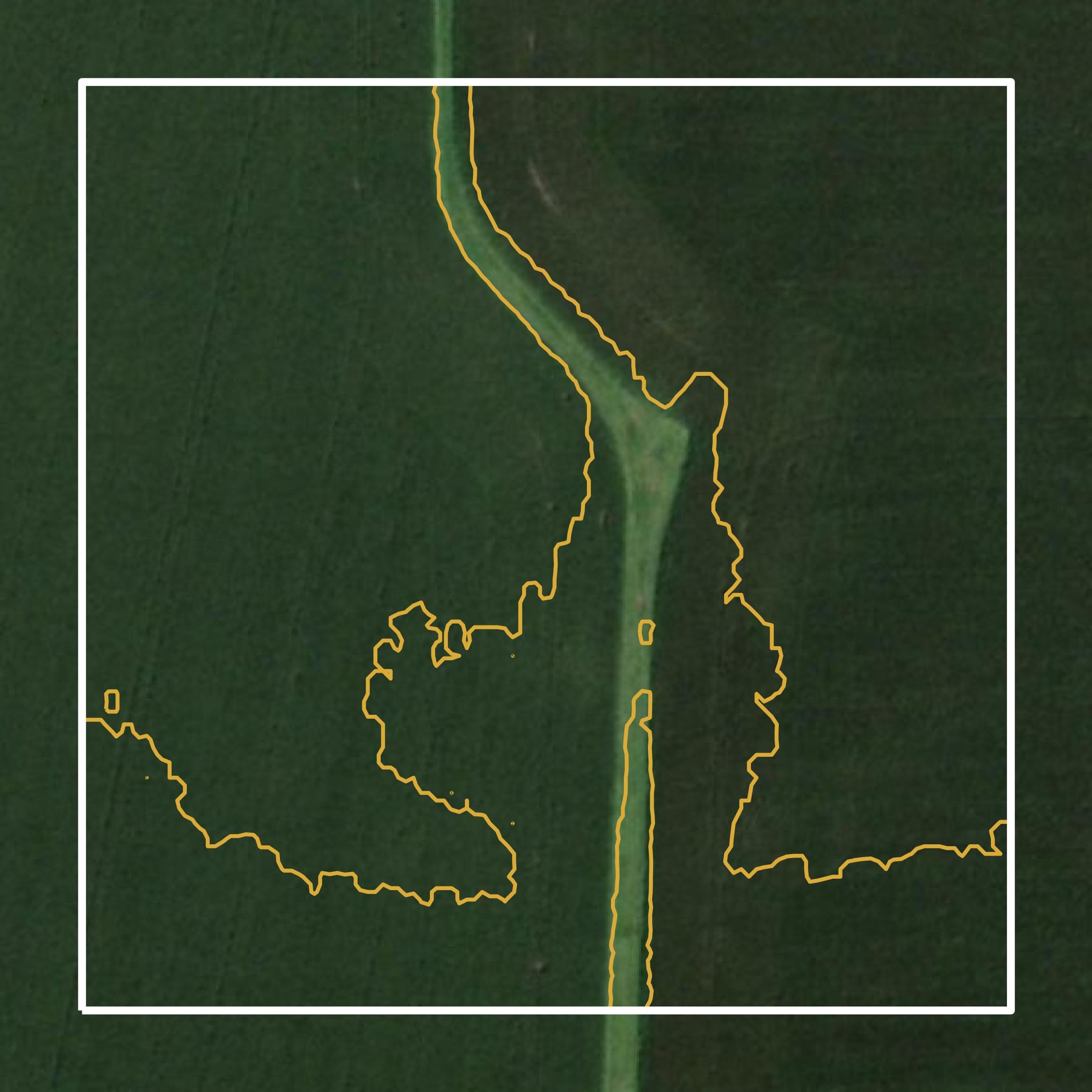 This image shows a contour map in Sullivan County created using GIS data in Equator.