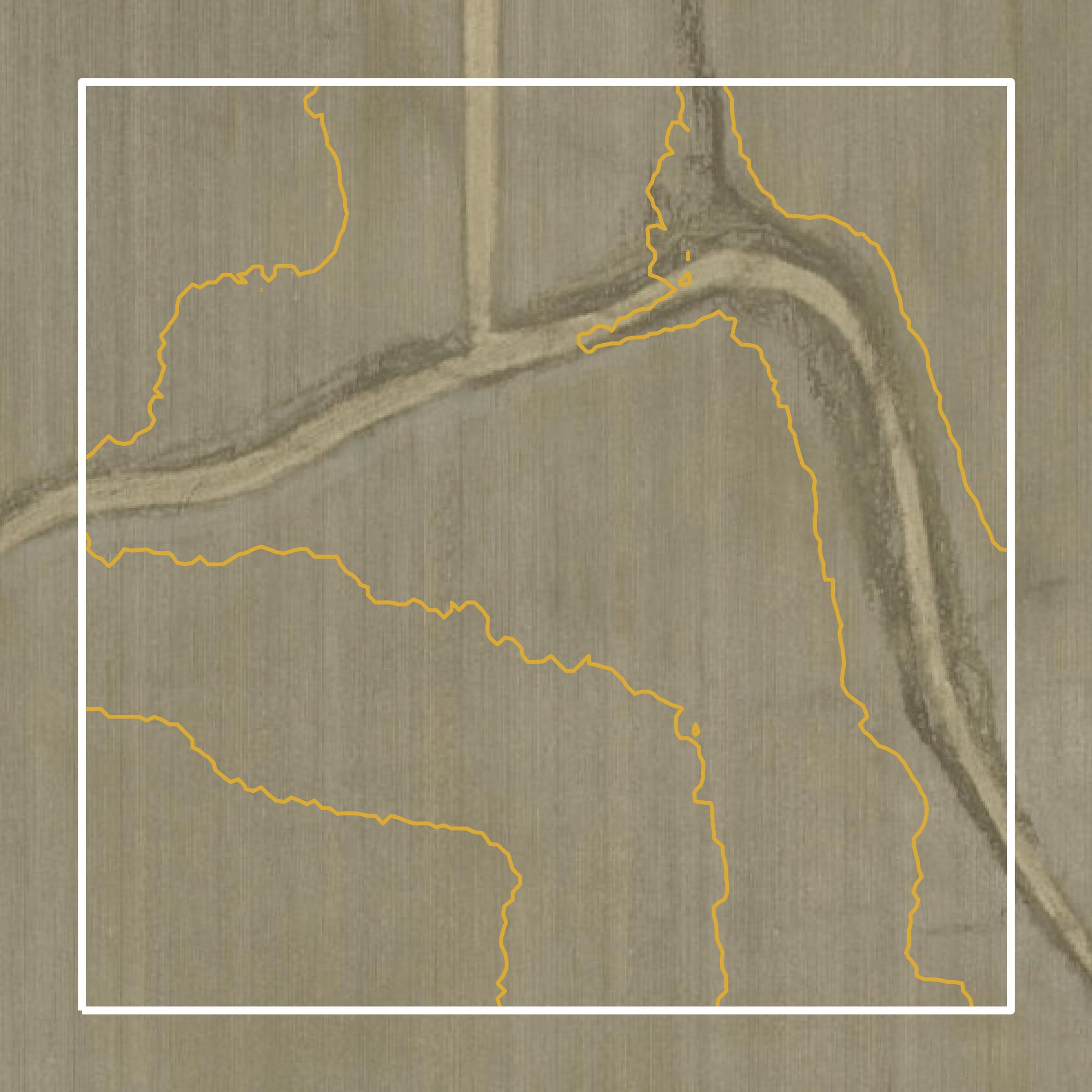 This image shows a contour map in Union County created using GIS data in Equator.