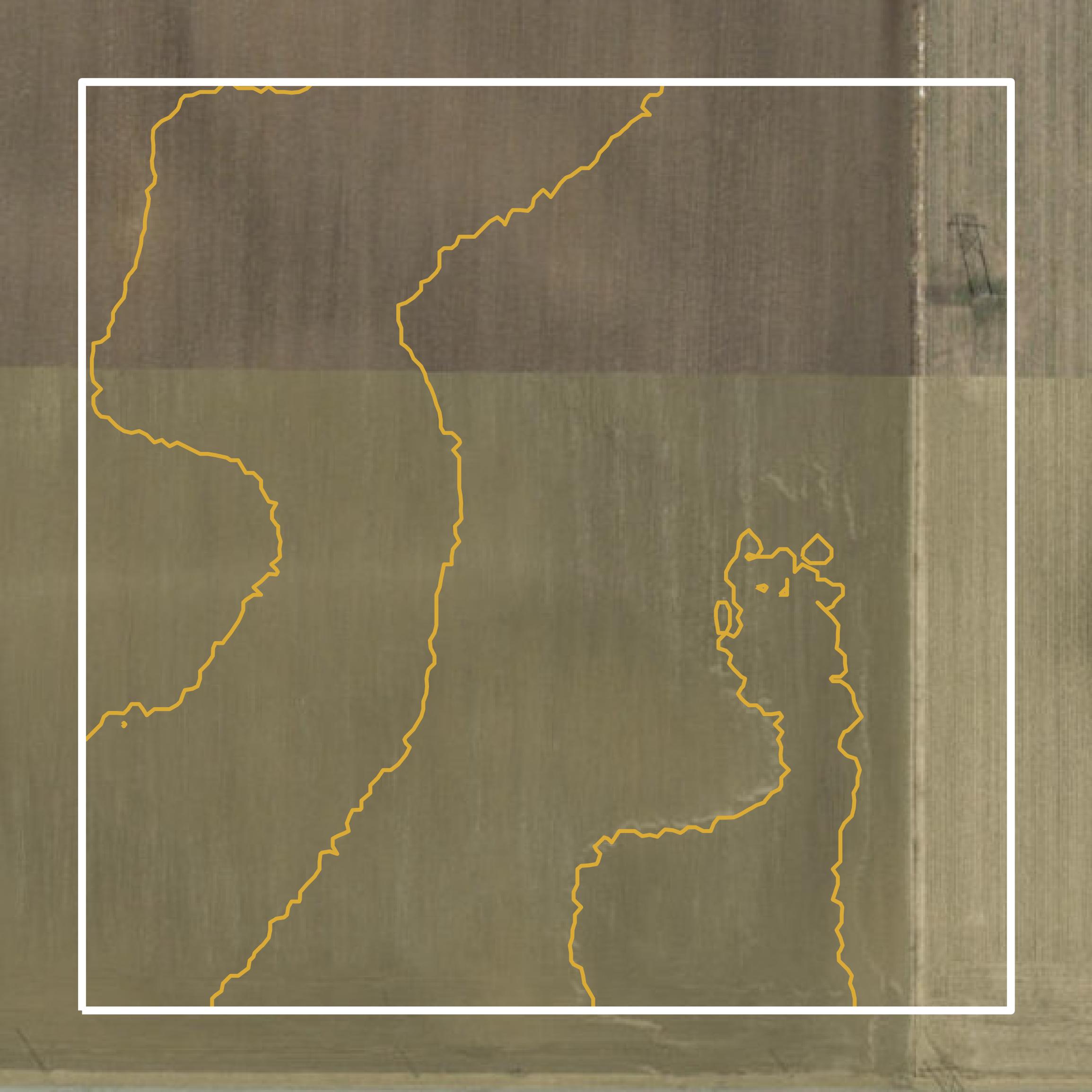 This image shows a contour map in Union County created using GIS data in Equator.