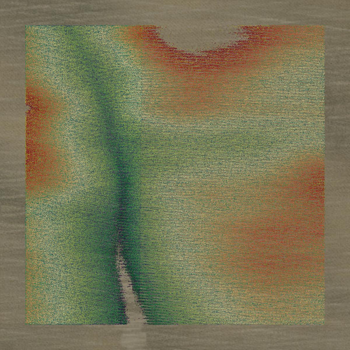 This image shows a LiDAR point cloud in Vermillion County created using GIS data in Equator.