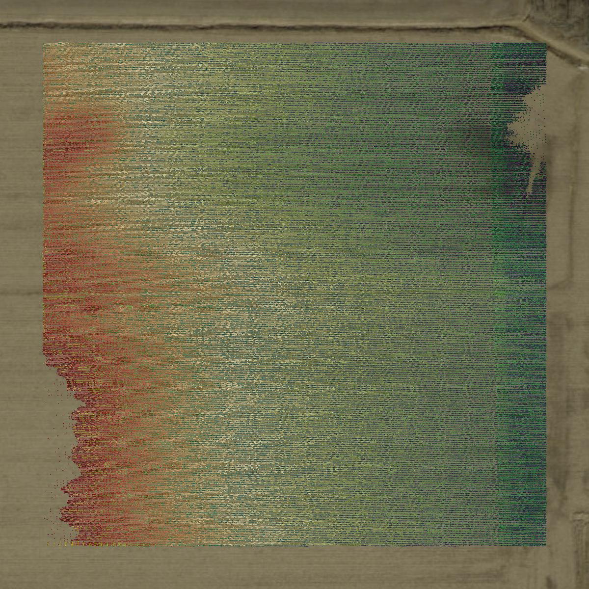 This image shows a LiDAR point cloud in Warrick County created using GIS data in Equator.