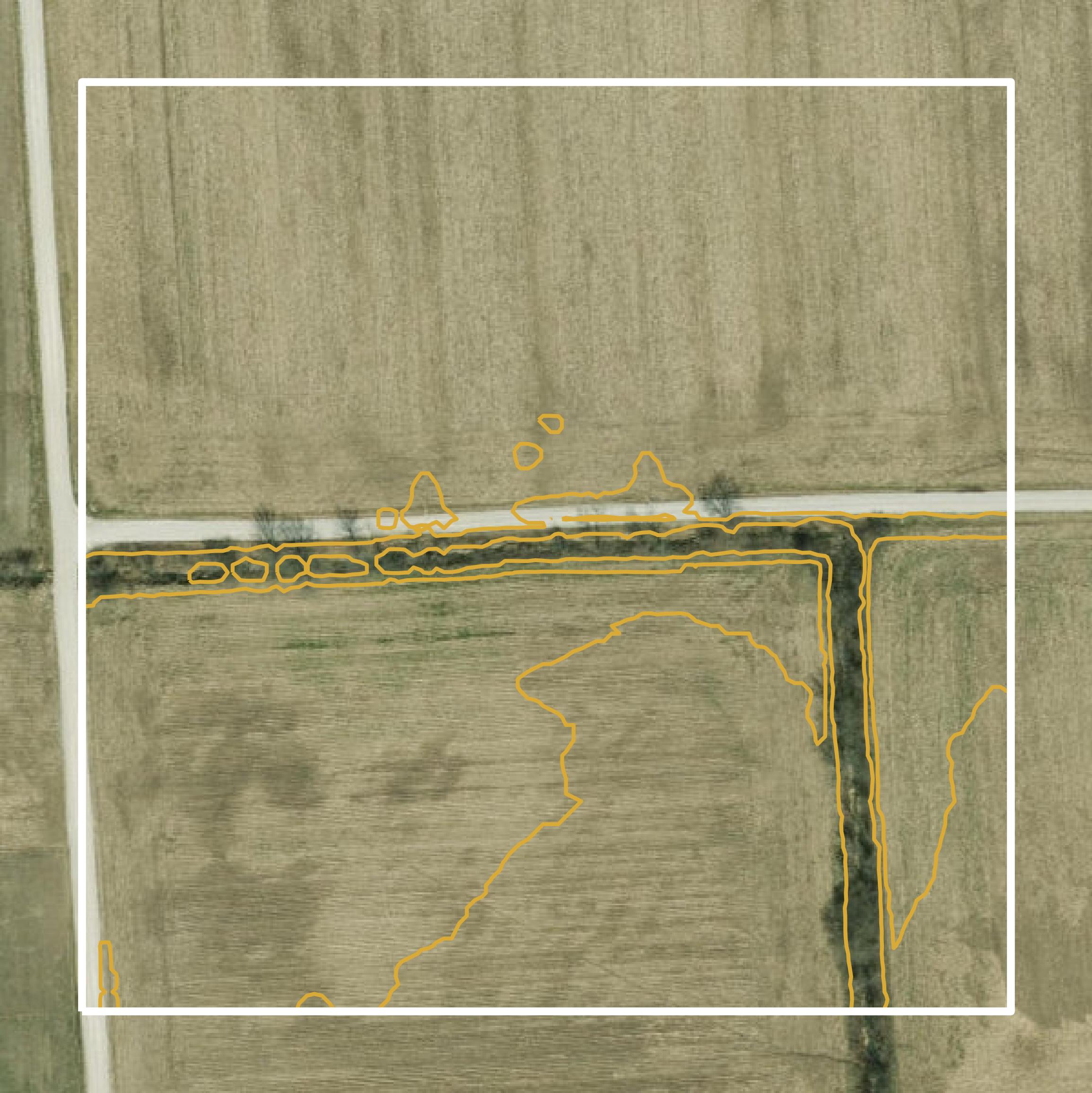 This image shows a contour map in Washington County created using GIS data in Equator.