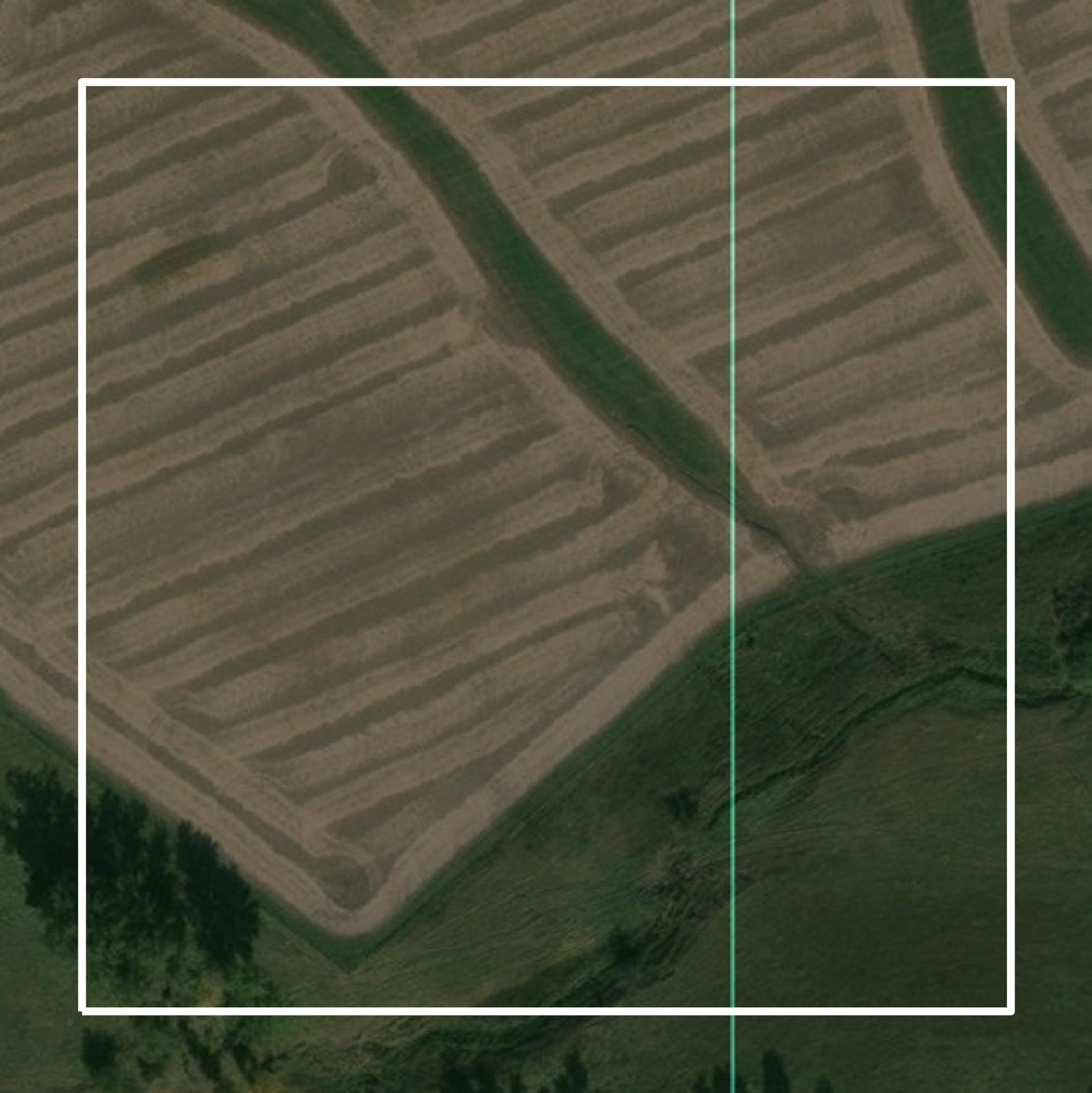 This image shows parcel and building data in Adair County created using GIS data in Equator.