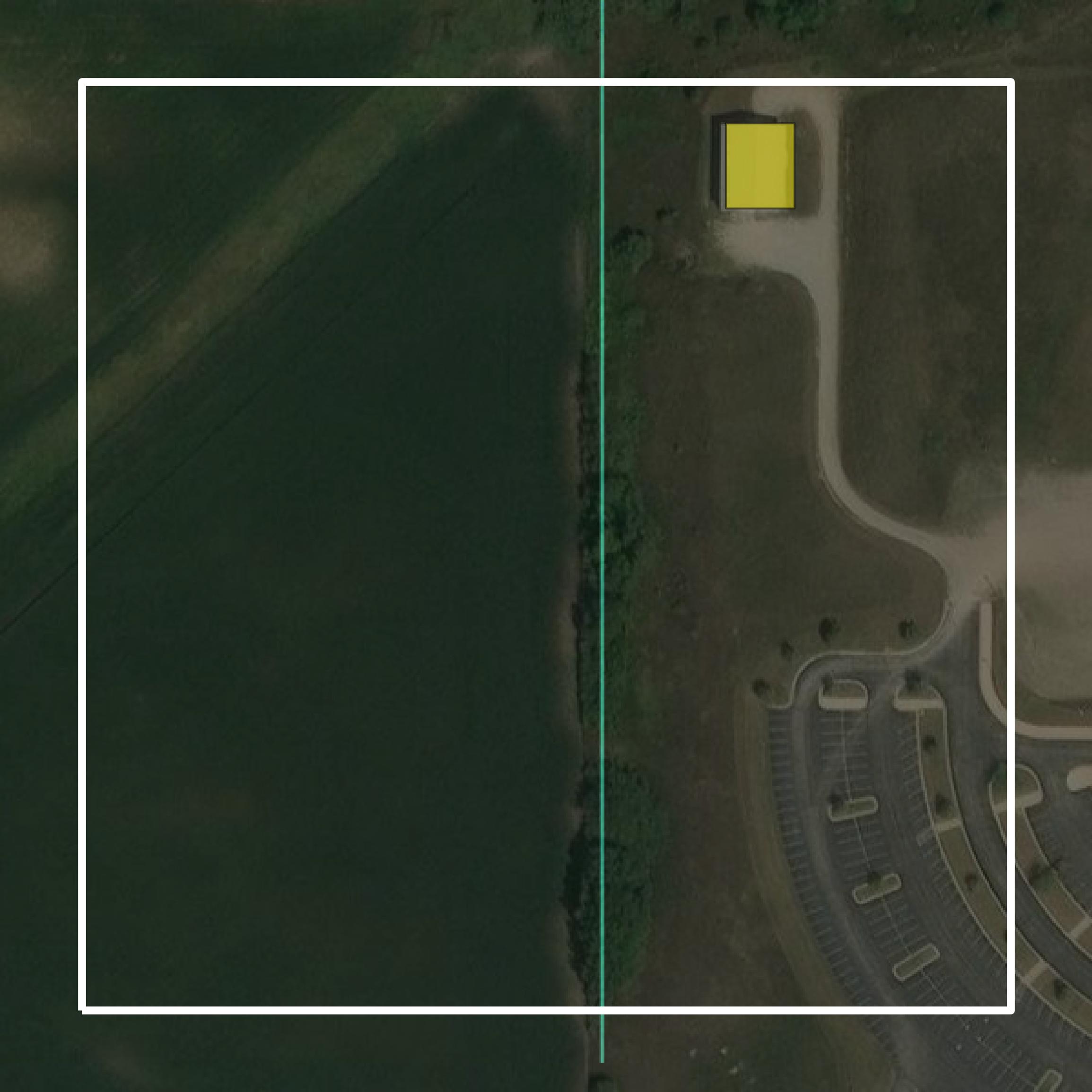 This image shows parcel and building data in Black Hawk County created using GIS data in Equator.