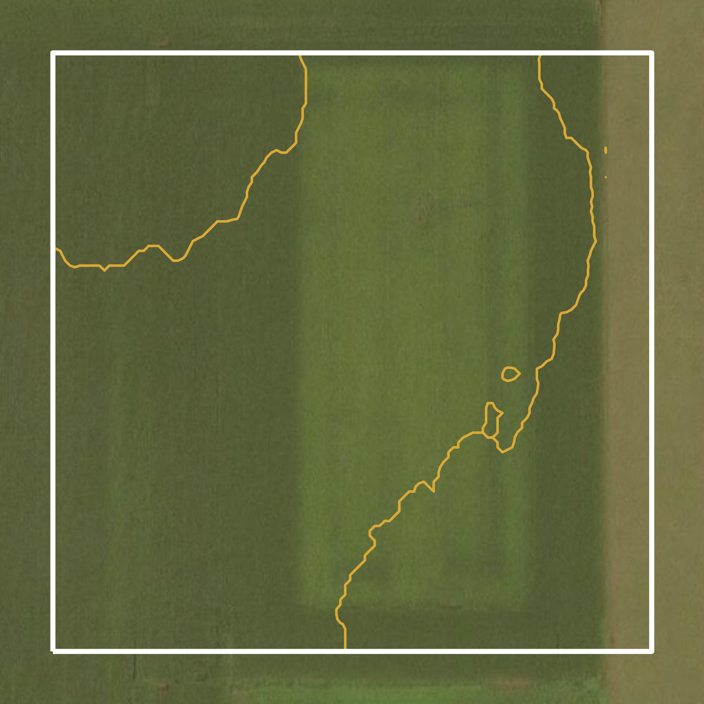 This image shows a contour map in Bremer County created using GIS data in Equator.