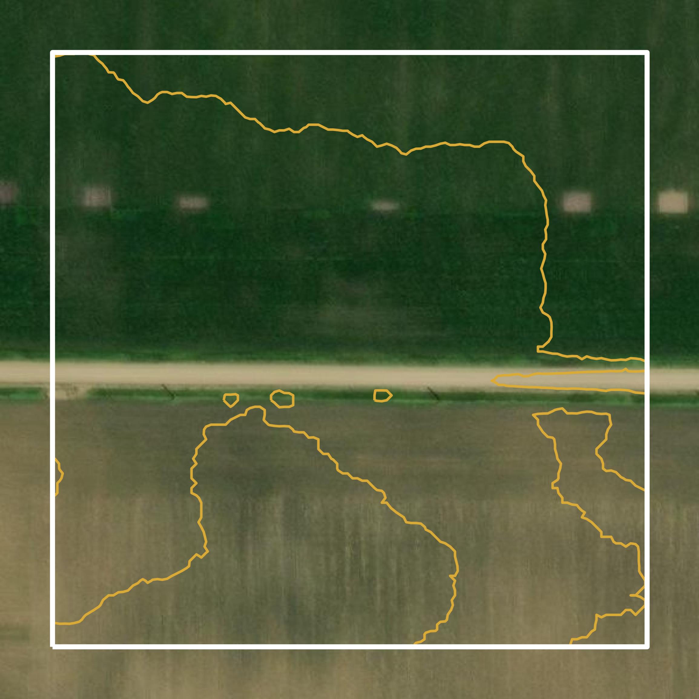 This image shows a contour map in Carroll County created using GIS data in Equator.