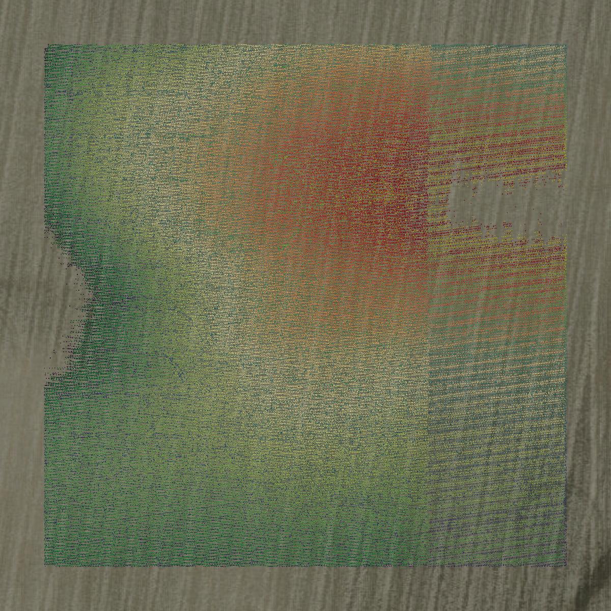 This image shows a LiDAR point cloud in Cerro Gordo County created using GIS data in Equator.