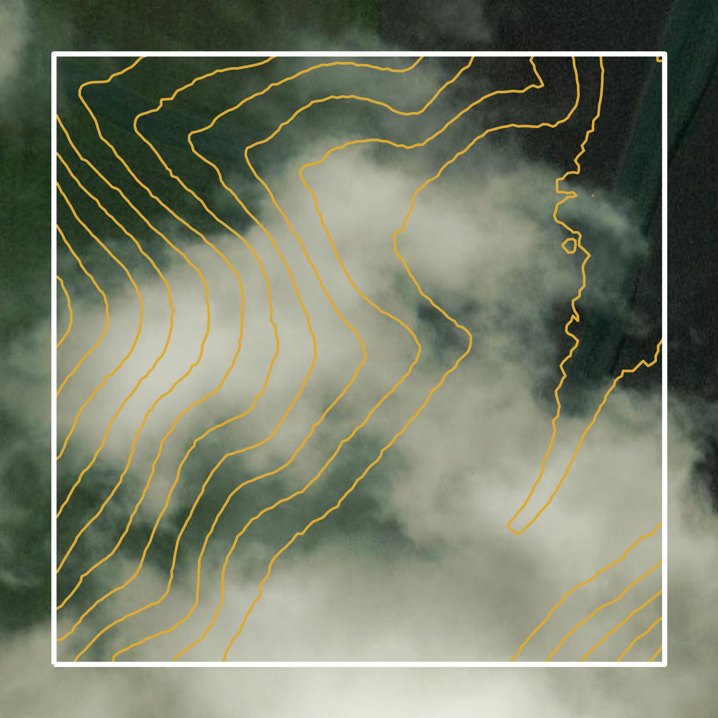 This image shows a contour map in Clayton County created using GIS data in Equator.