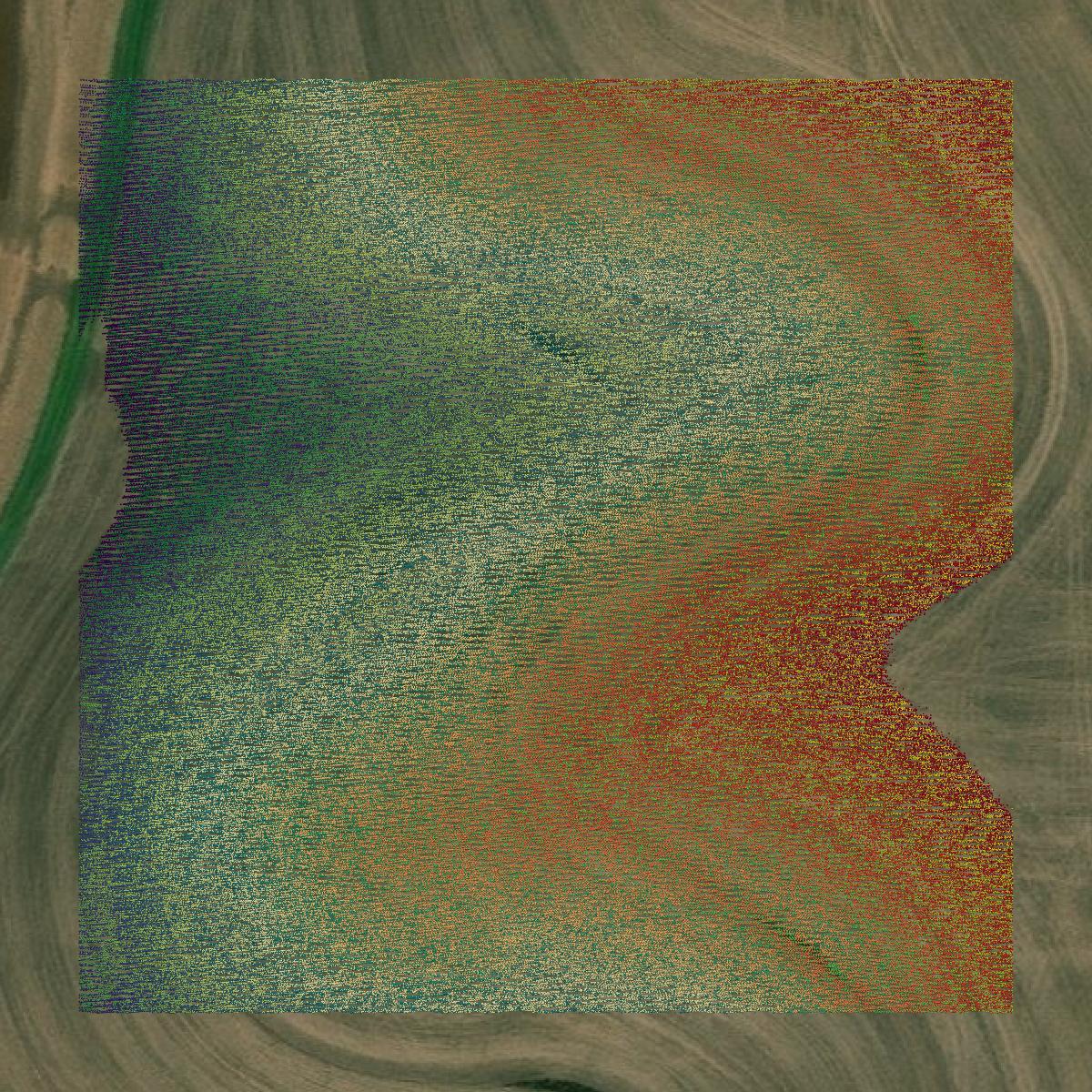 This image shows a LiDAR point cloud in Clayton County created using GIS data in Equator.