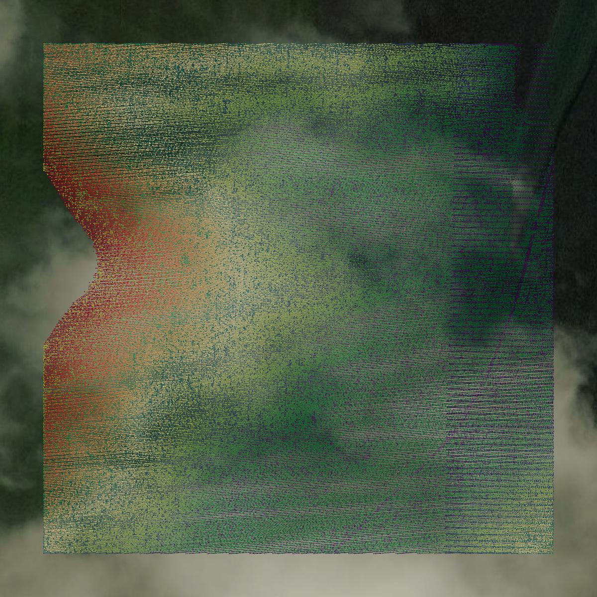 This image shows a LiDAR point cloud in Clayton County created using GIS data in Equator.