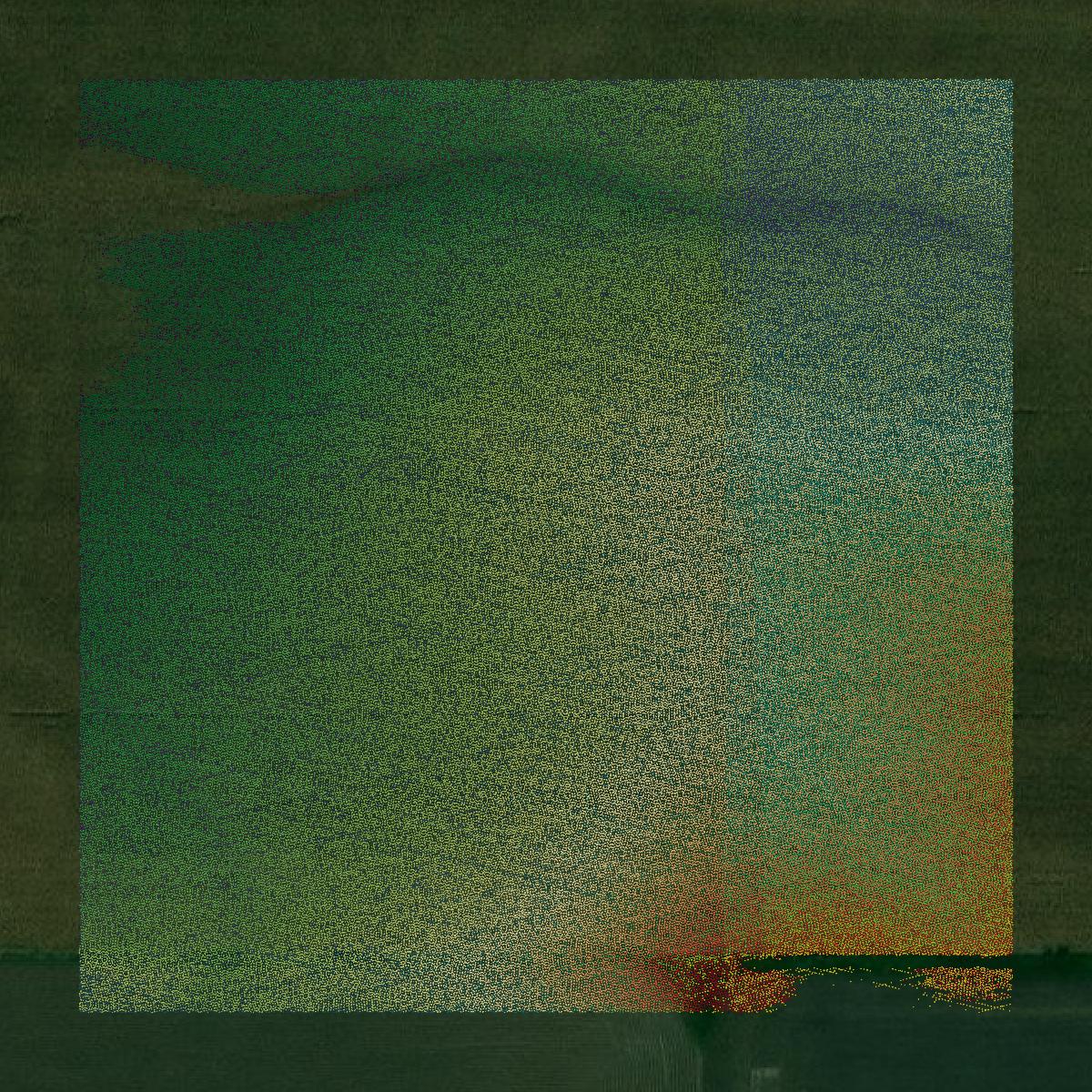 This image shows a LiDAR point cloud in Clinton County created using GIS data in Equator.