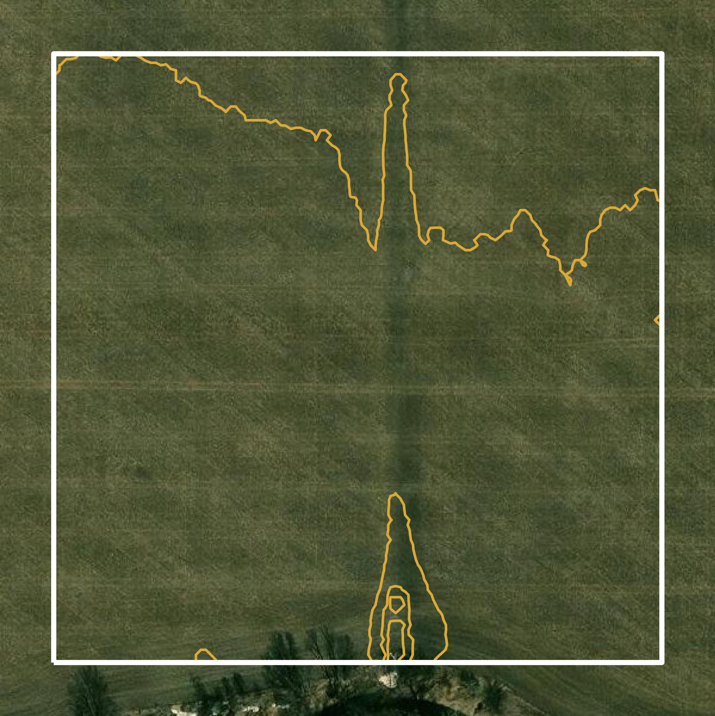 This image shows a contour map in Crawford County created using GIS data in Equator.