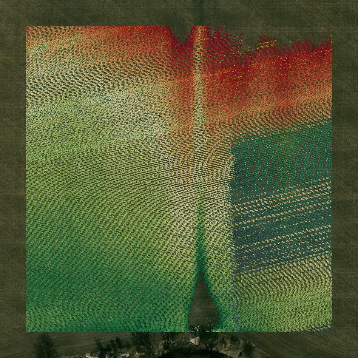 This image shows a LiDAR point cloud in Crawford County created using GIS data in Equator.