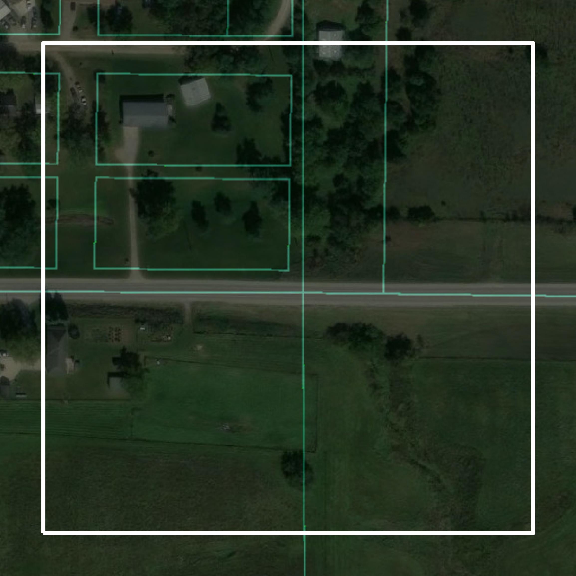 This image shows parcel and building data in Davis County created using GIS data in Equator.