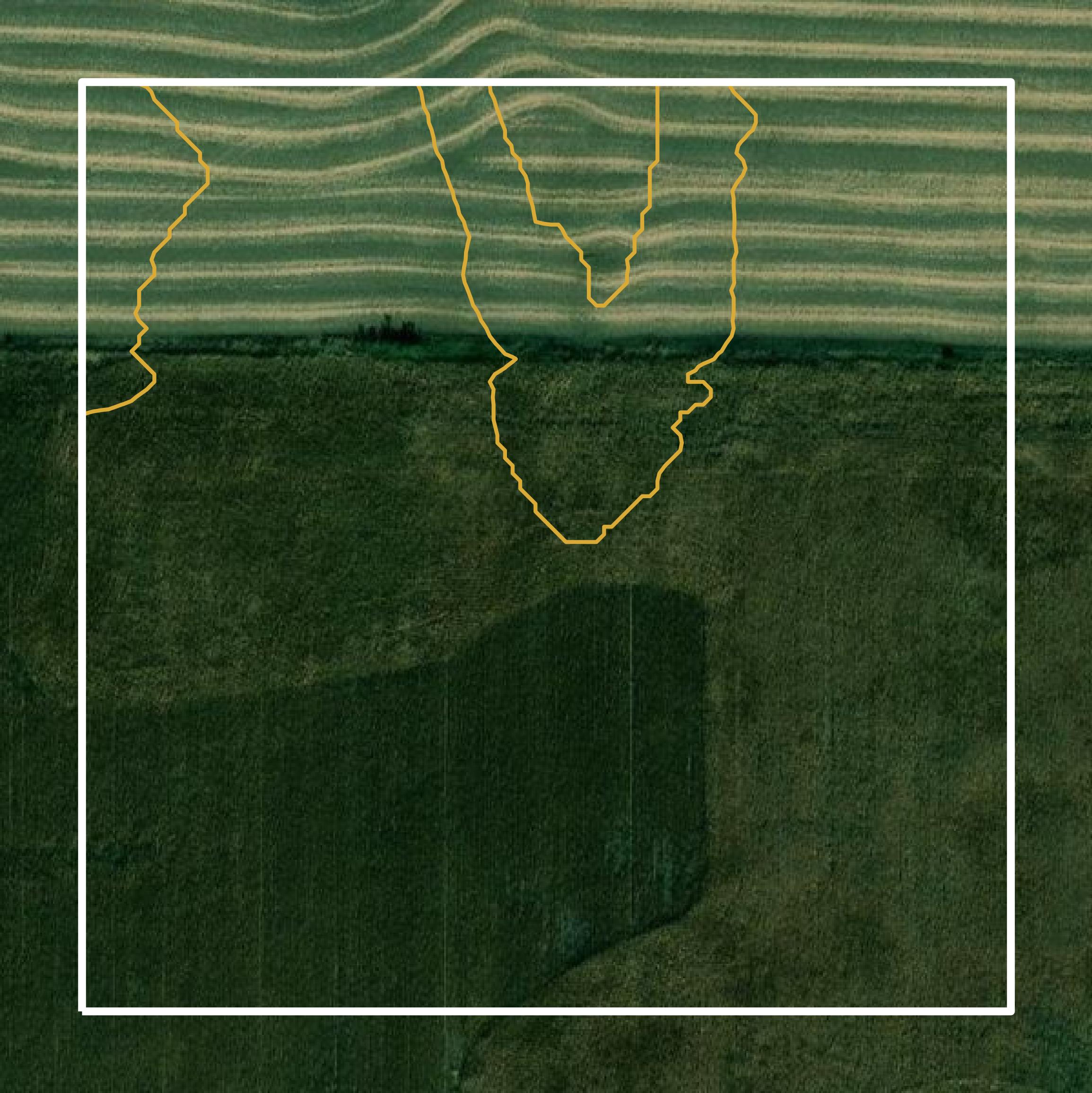 This image shows a contour map in Decatur County created using GIS data in Equator.