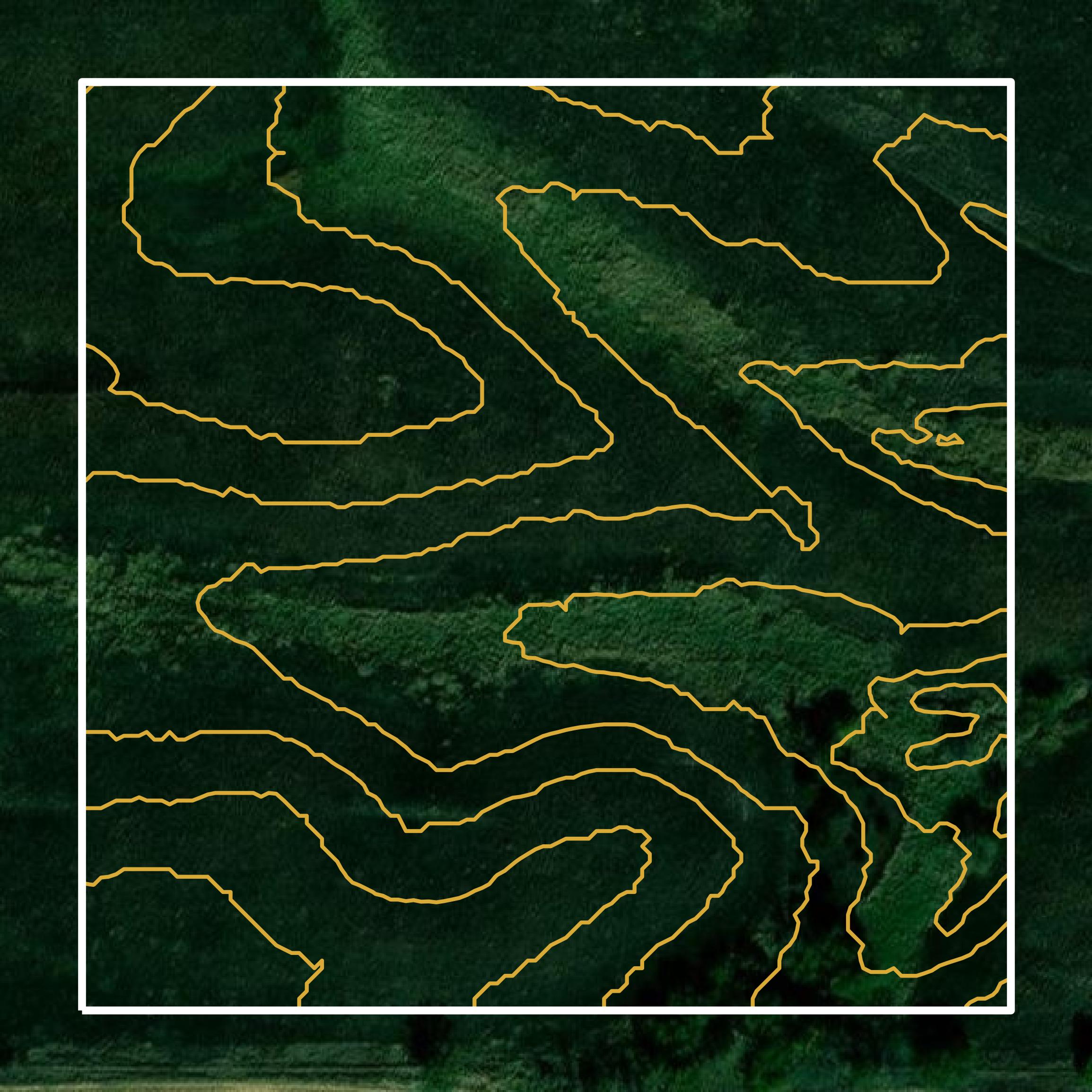 This image shows a contour map in Decatur County created using GIS data in Equator.