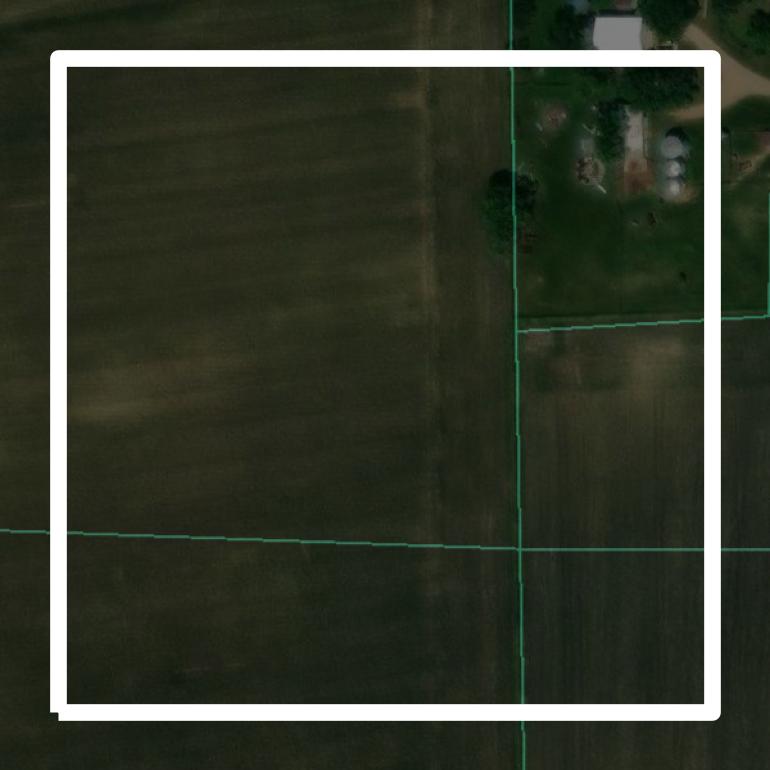 This image shows parcel and building data in Decatur County created using GIS data in Equator.