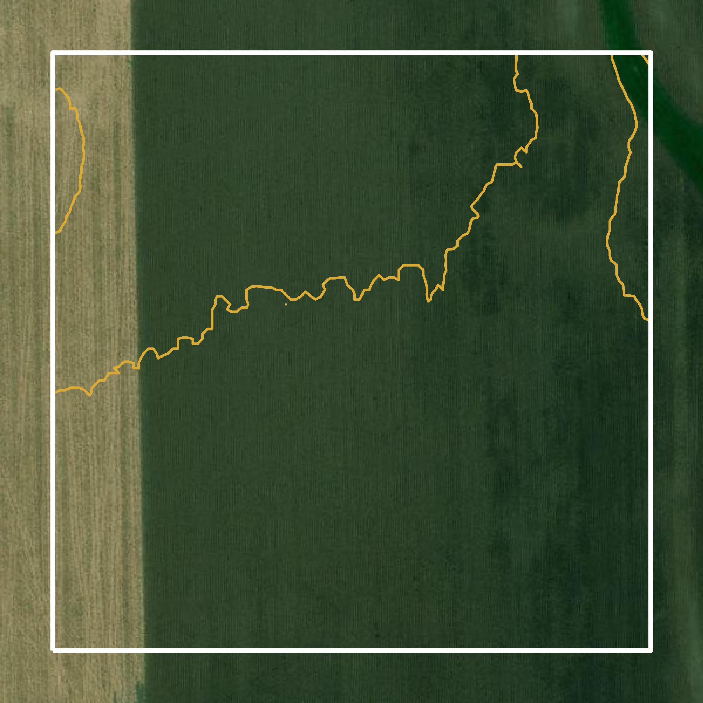 This image shows a contour map in Des Moines County created using GIS data in Equator.