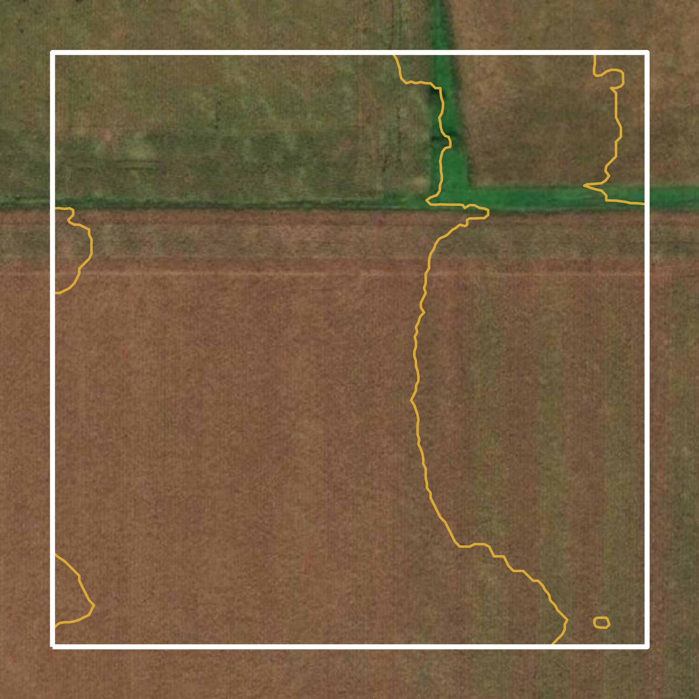 This image shows a contour map in Floyd County created using GIS data in Equator.