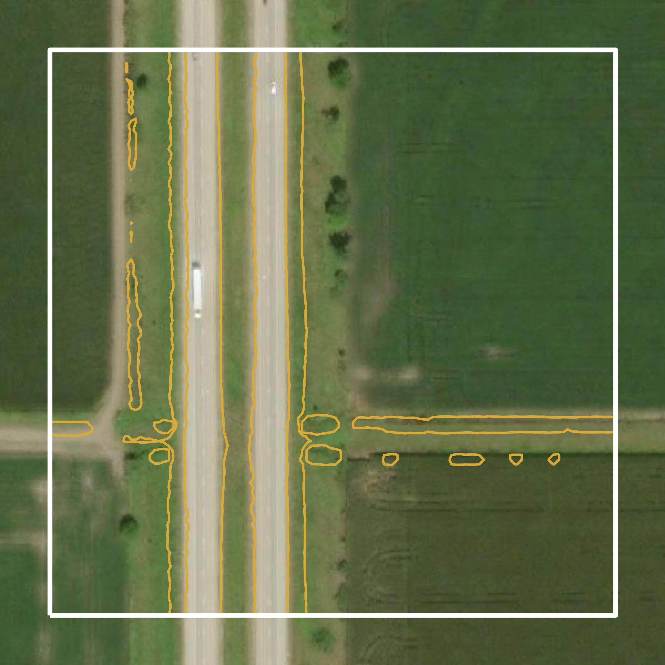 This image shows a contour map in Fremont County created using GIS data in Equator.
