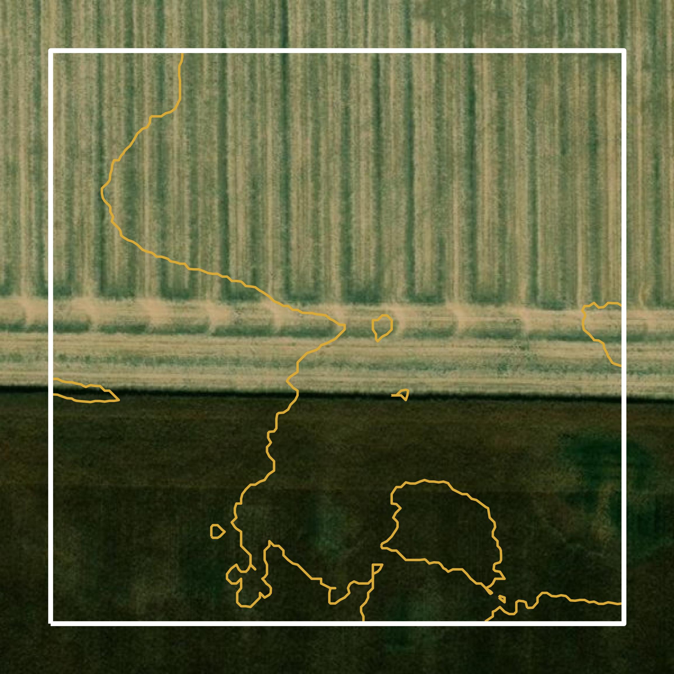 This image shows a contour map in Greene County created using GIS data in Equator.