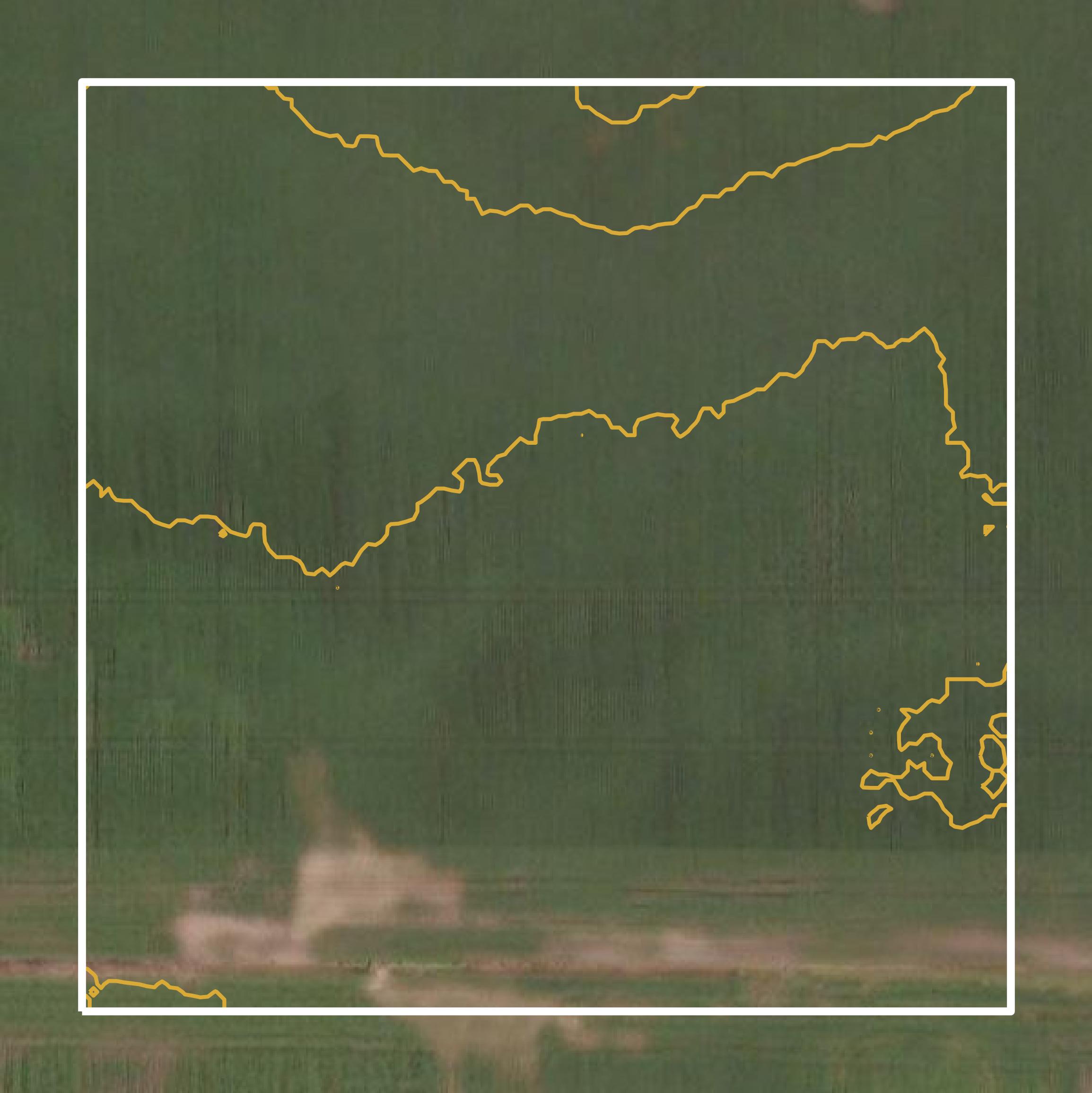 This image shows a contour map in Greene County created using GIS data in Equator.