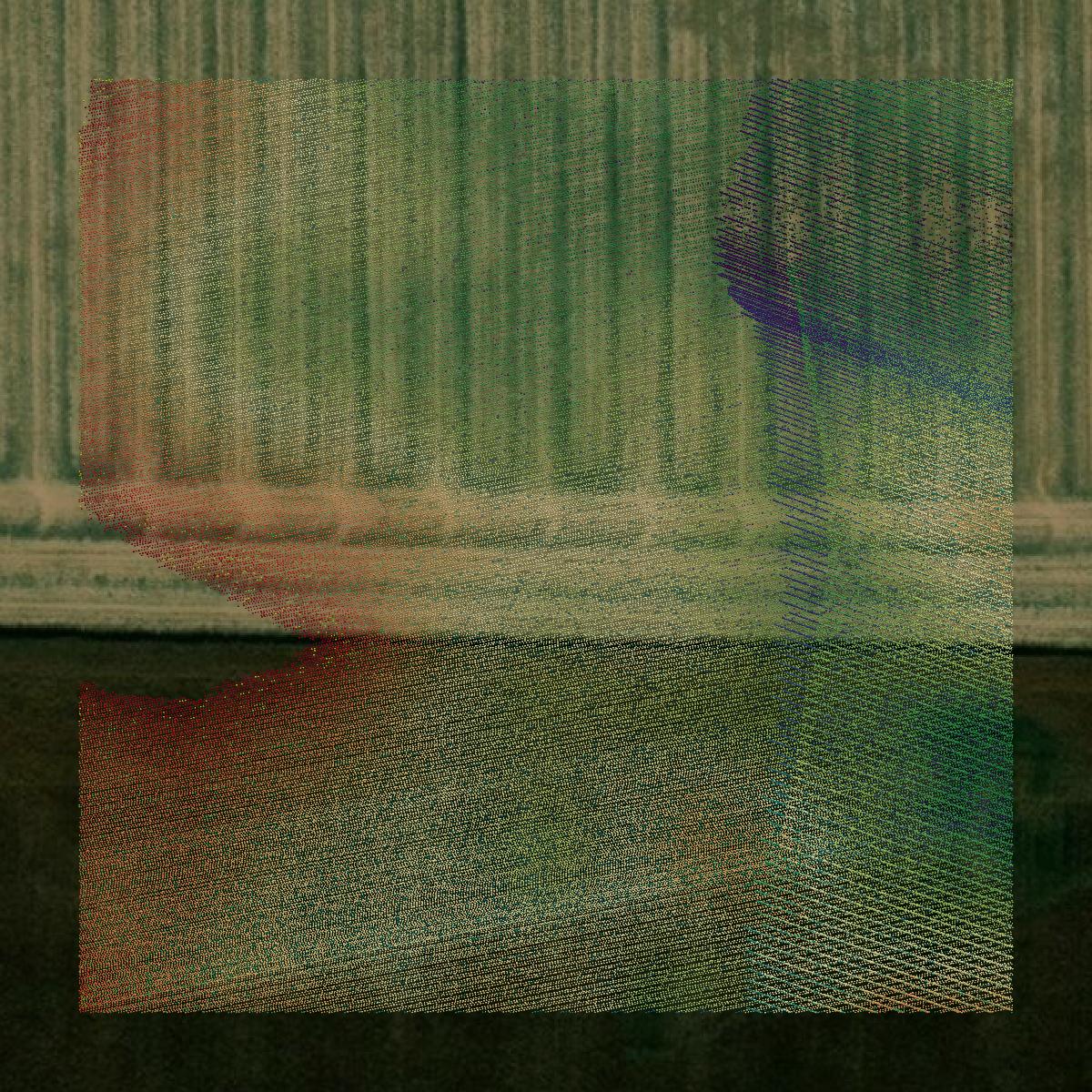 This image shows a LiDAR point cloud in Greene County created using GIS data in Equator.