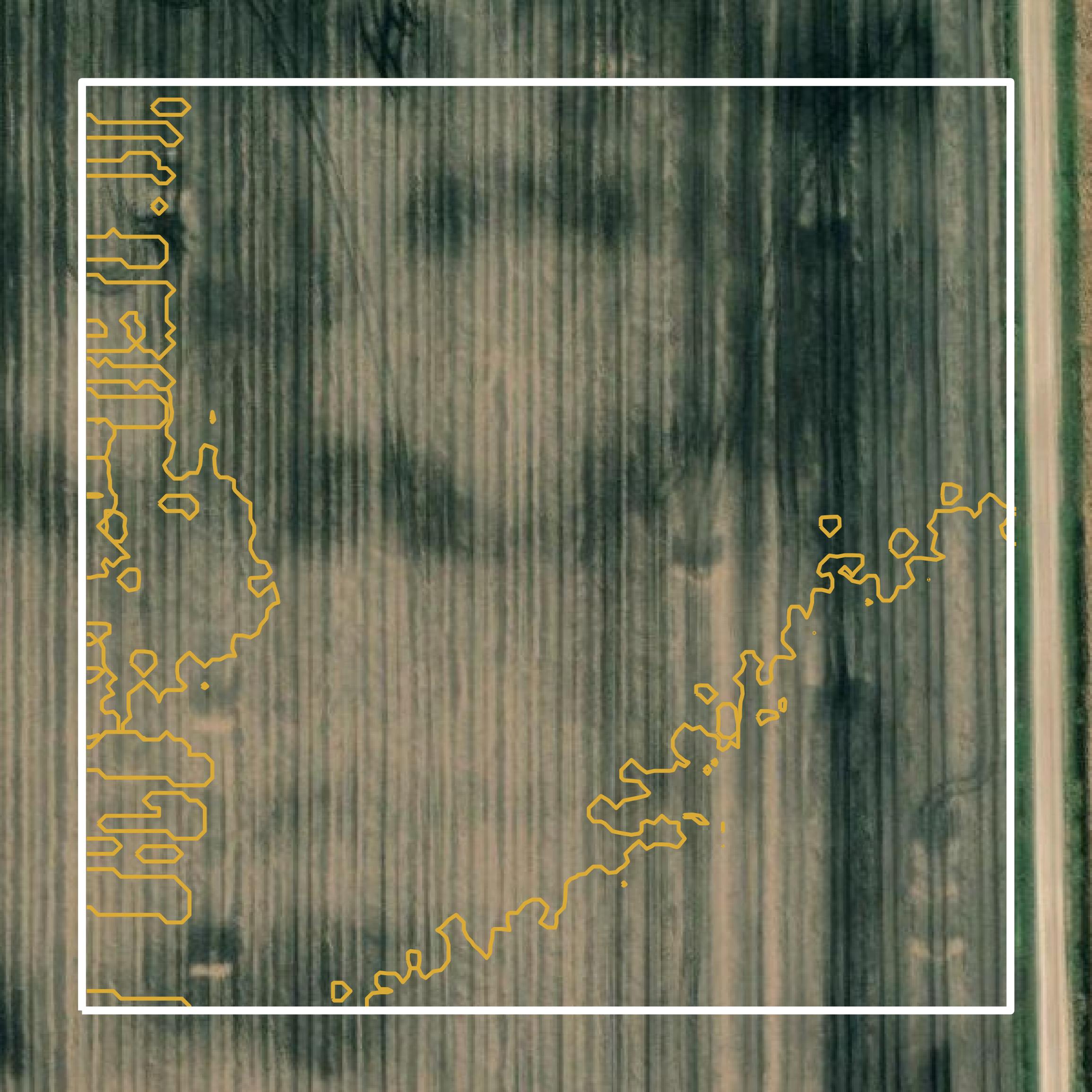 This image shows a contour map in Hamilton County created using GIS data in Equator.