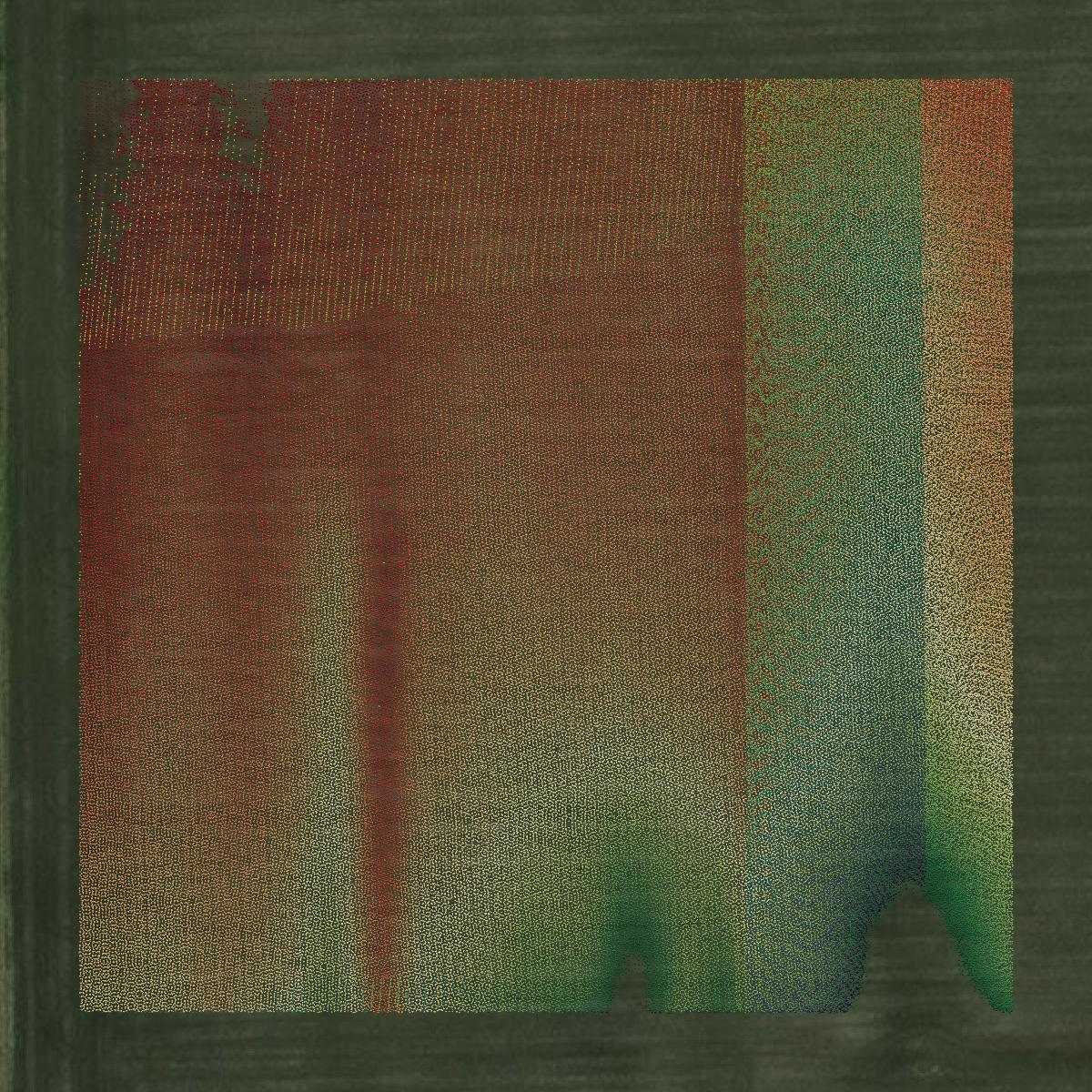 This image shows a LiDAR point cloud in Jefferson County created using GIS data in Equator.