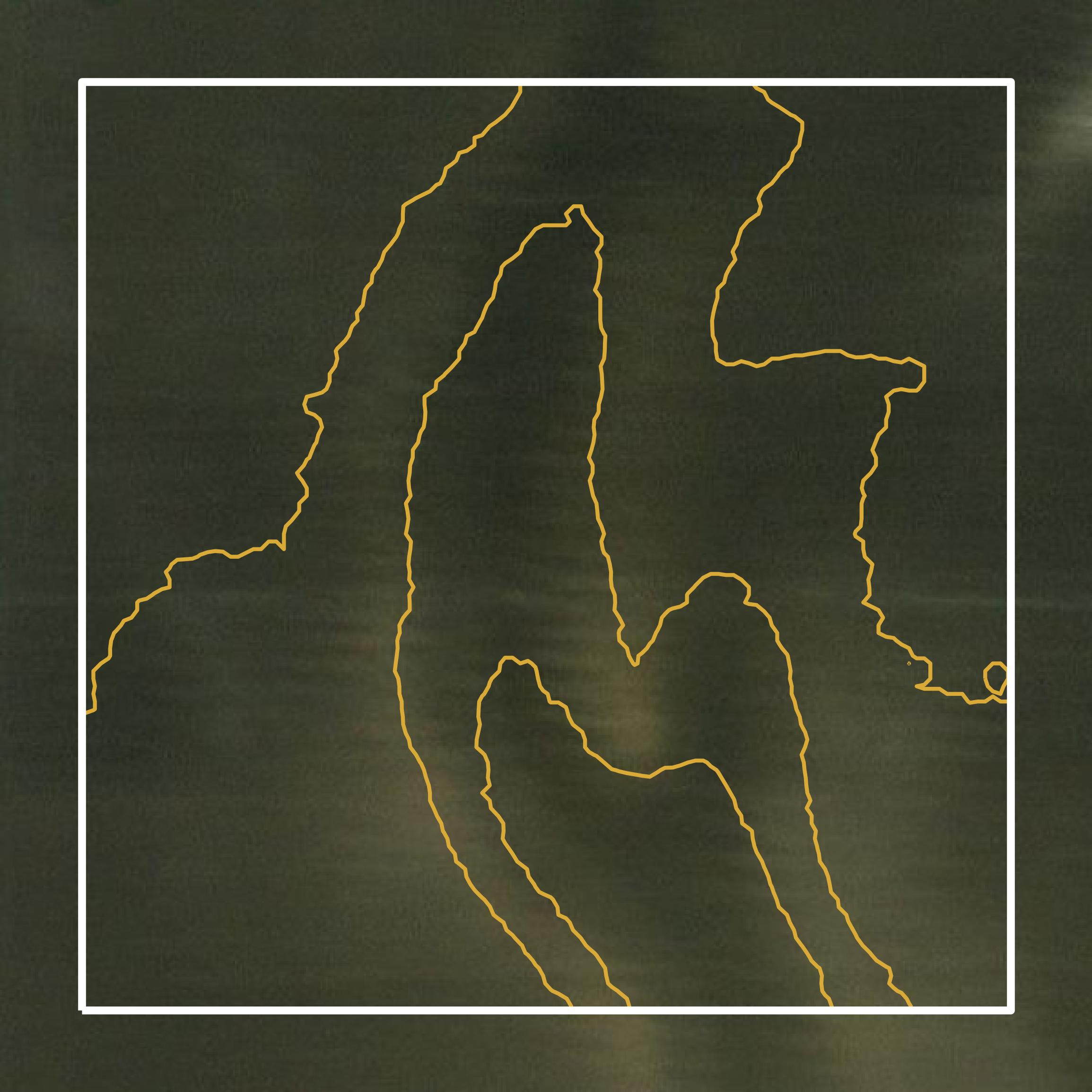 This image shows a contour map in Johnson County created using GIS data in Equator.