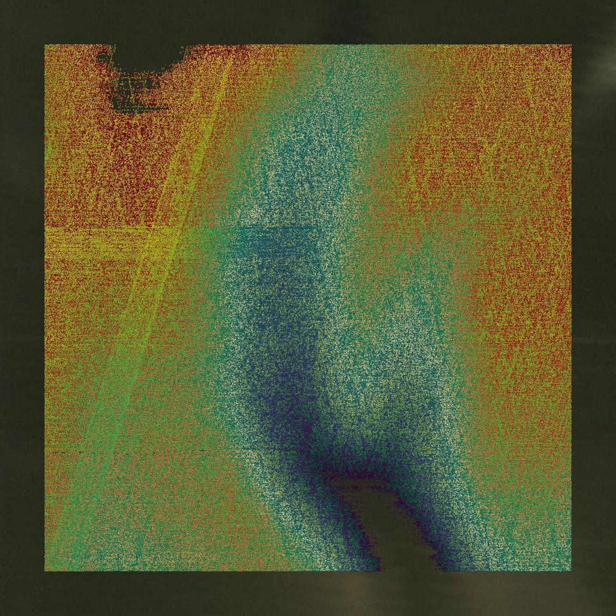 This image shows a LiDAR point cloud in Johnson County created using GIS data in Equator.