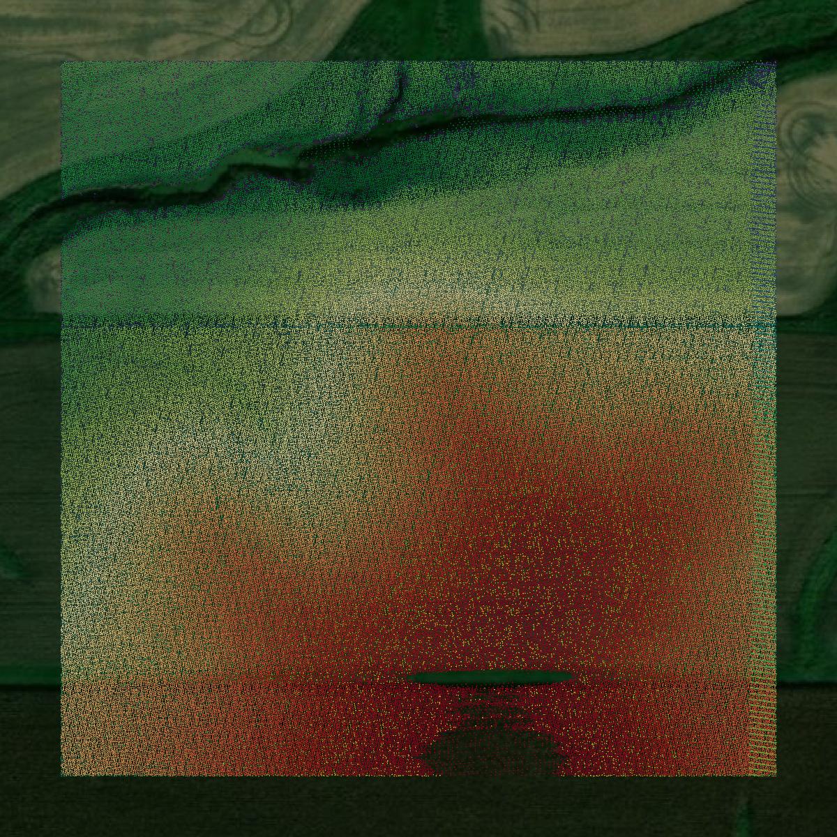 This image shows a LiDAR point cloud in Lee County created using GIS data in Equator.