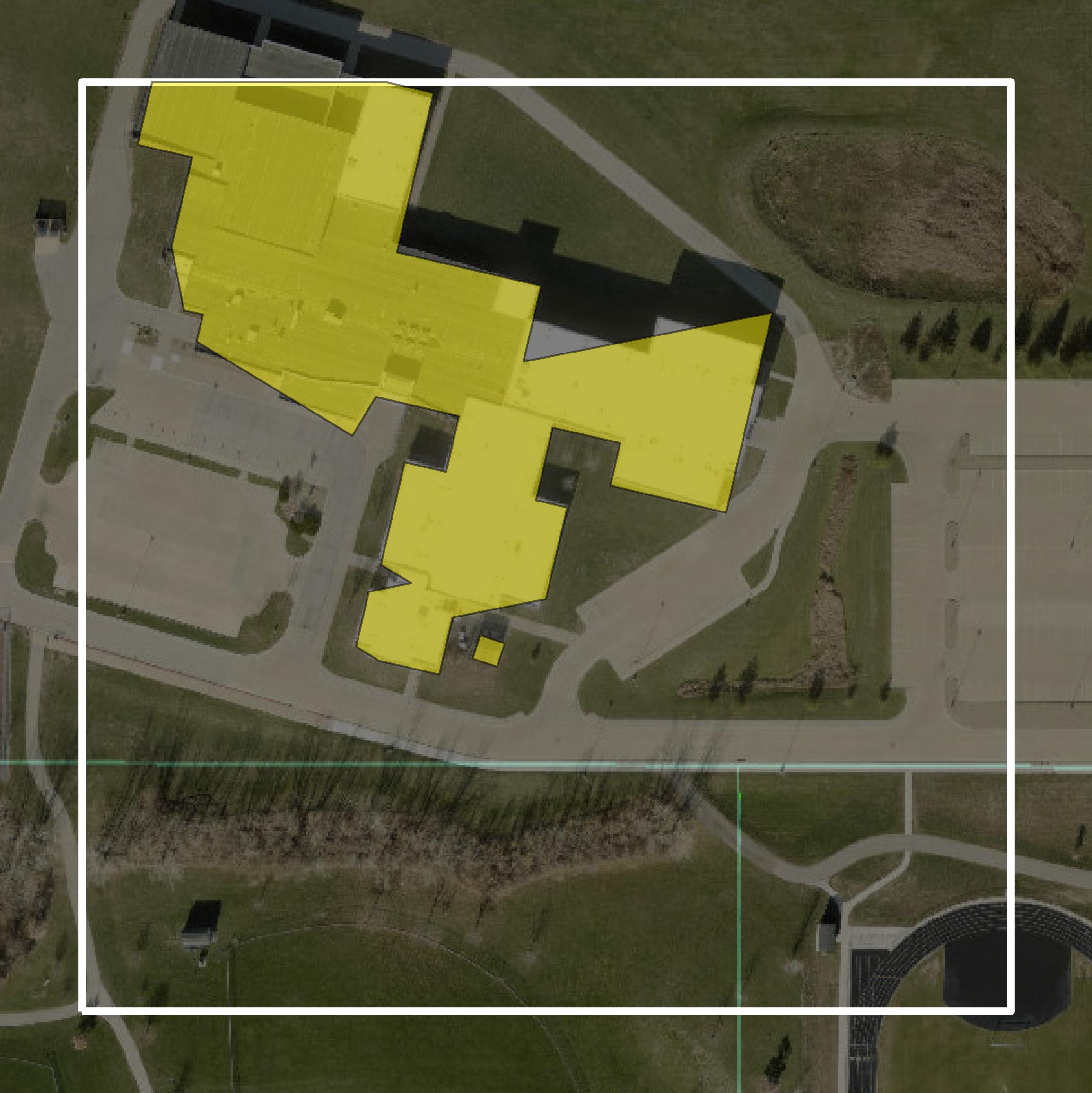 This image shows parcel and building data in Linn County created using GIS data in Equator.