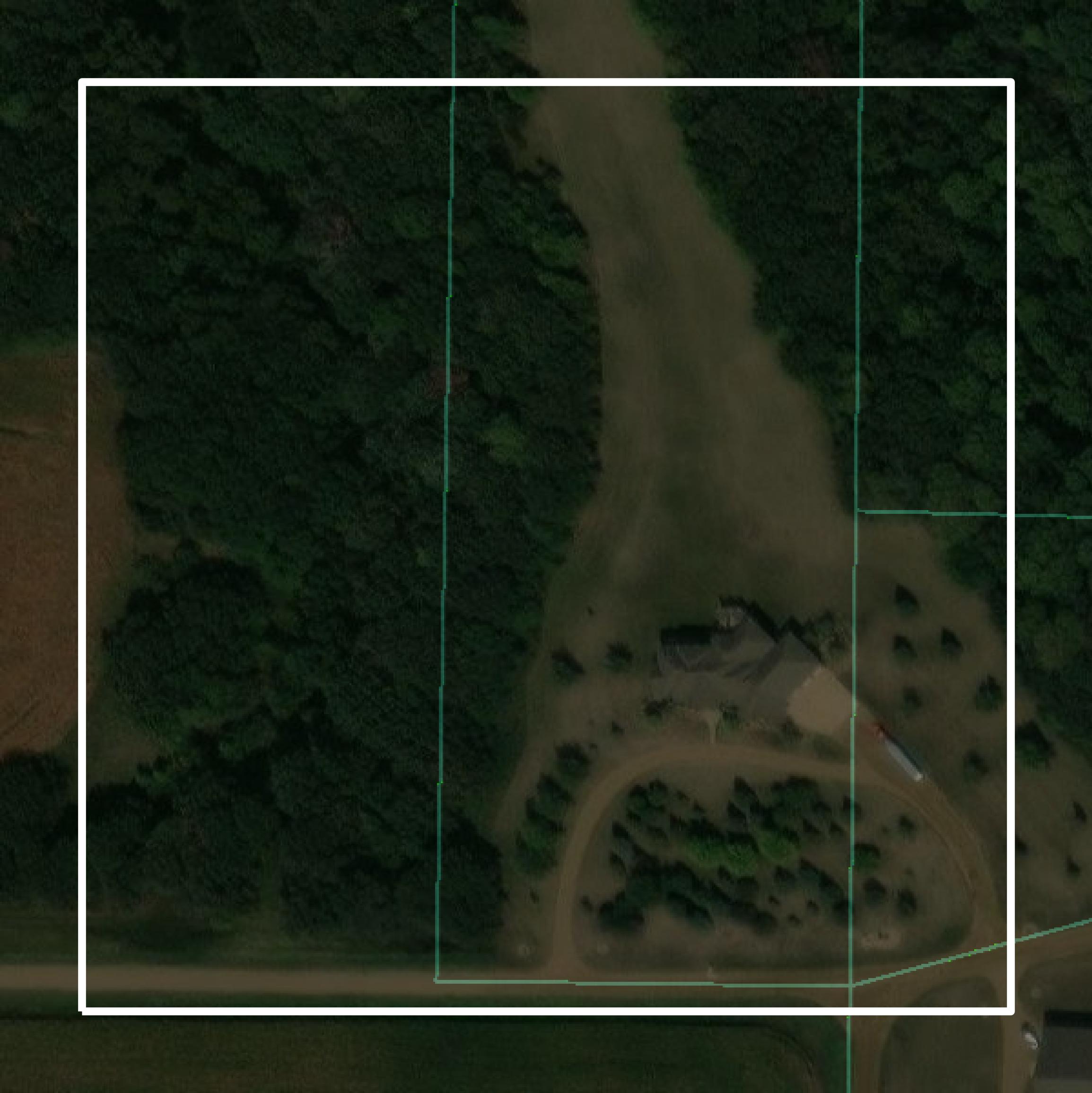 This image shows parcel and building data in Lyon County created using GIS data in Equator.